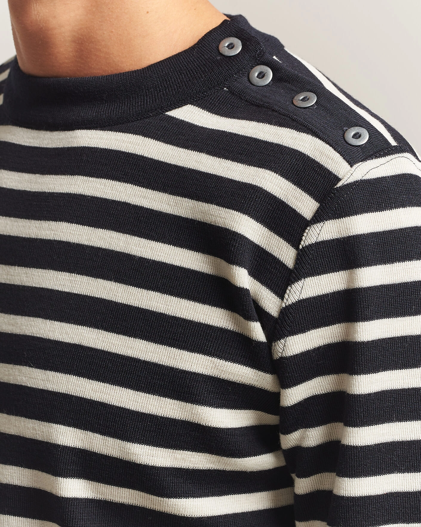 Herr | Tröjor | S.N.S. Herning | Naval Crew Neck Navy/White