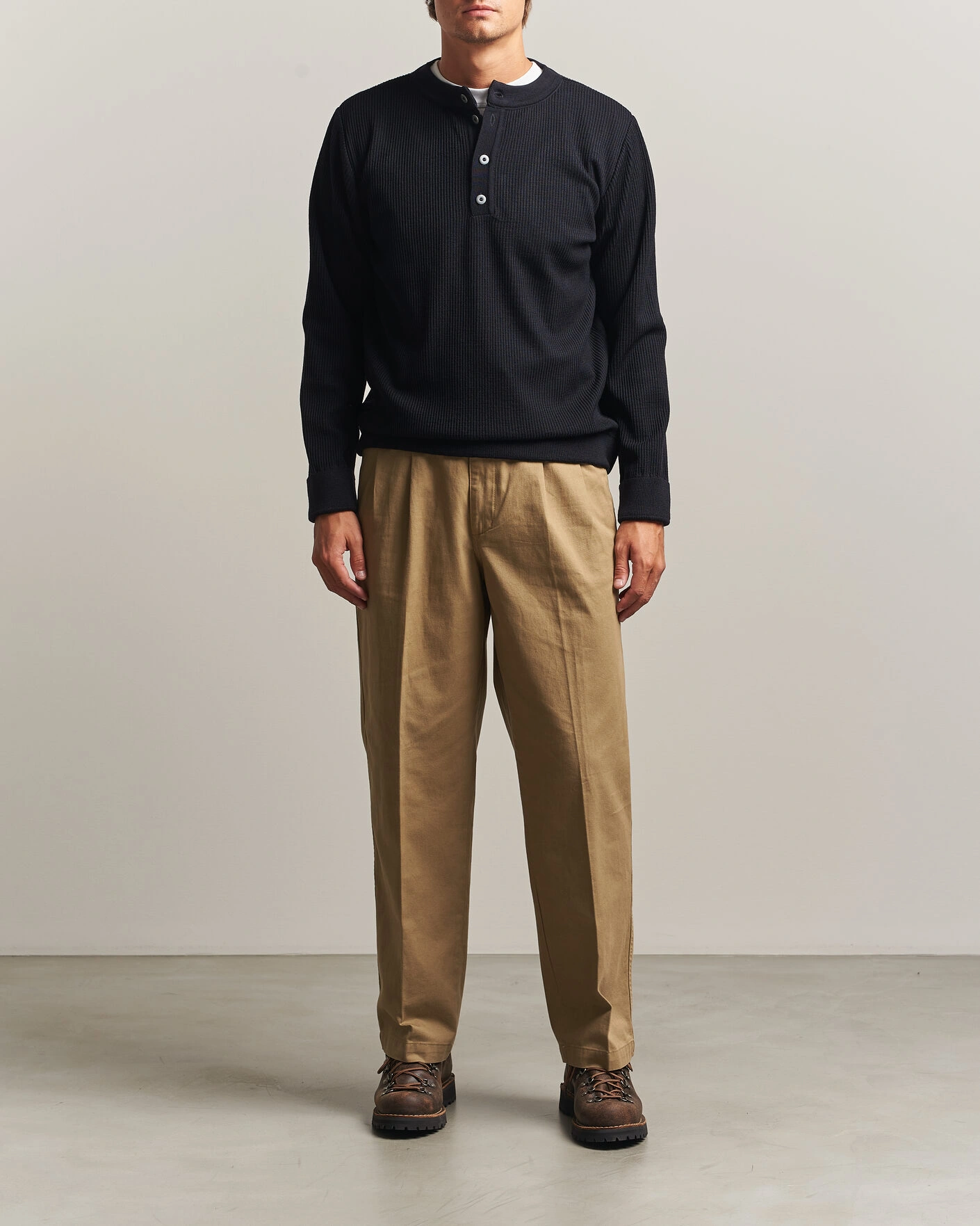 Herr | Tröjor | S.N.S. Herning | Stamina Rib Henley Navy Blue