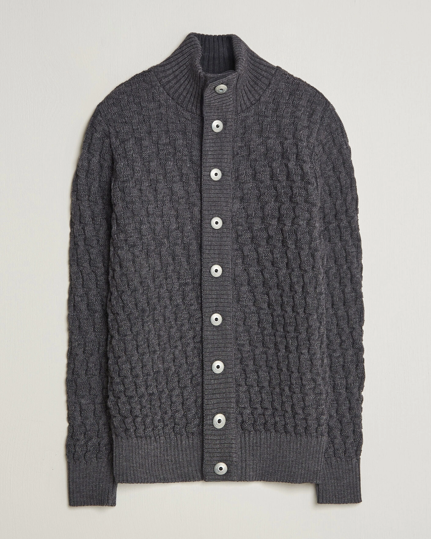 Herr | Tröjor | S.N.S. Herning | Stark Cardigan Gneiss Grey