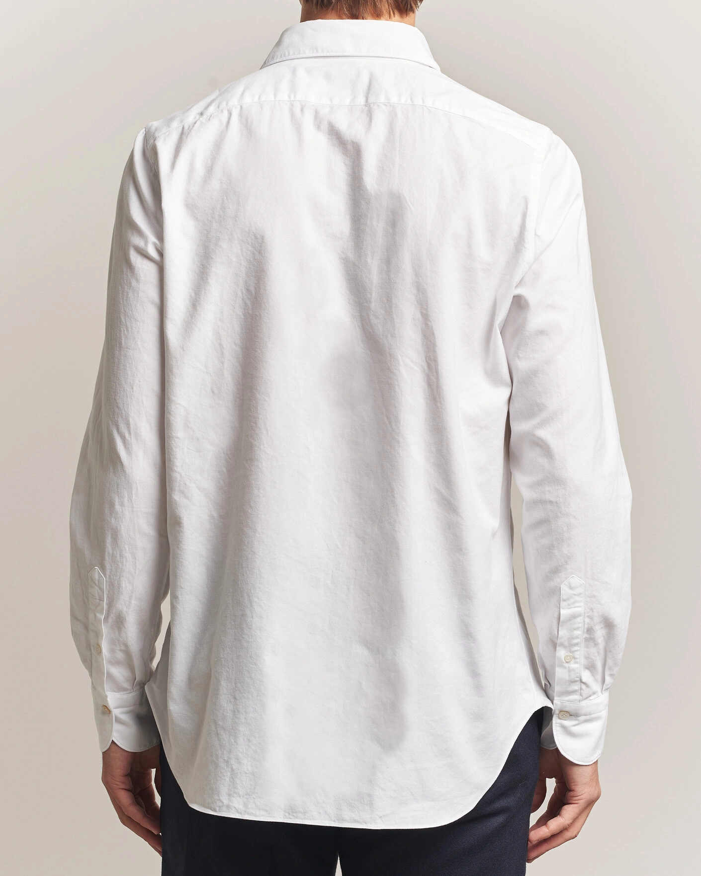Herr | Skjortor | Finamore Napoli | Gaeta Flannel Sport Shirt White
