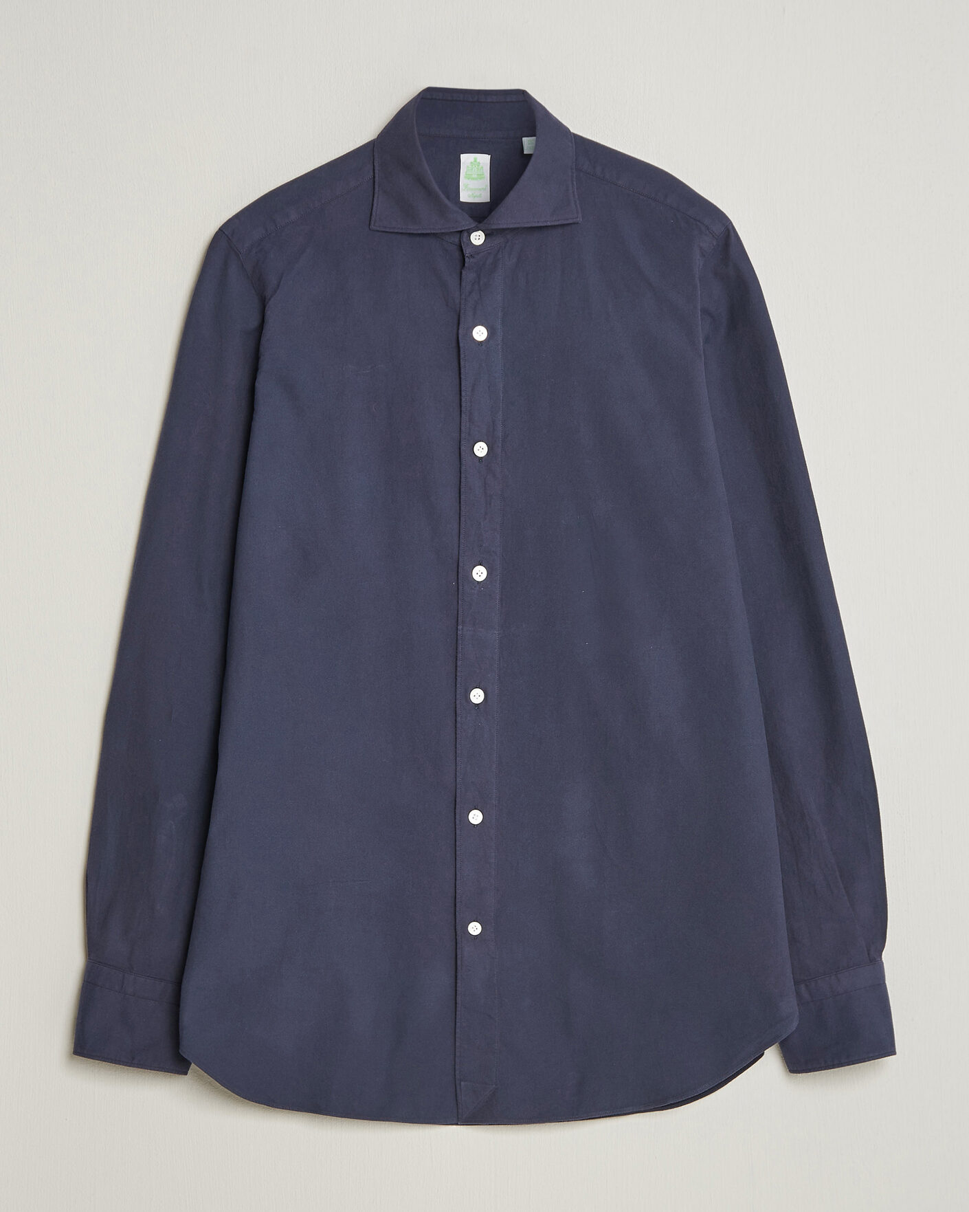 Herr | Skjortor | Finamore Napoli | Gaeta Flannel Sport Shirt Navy