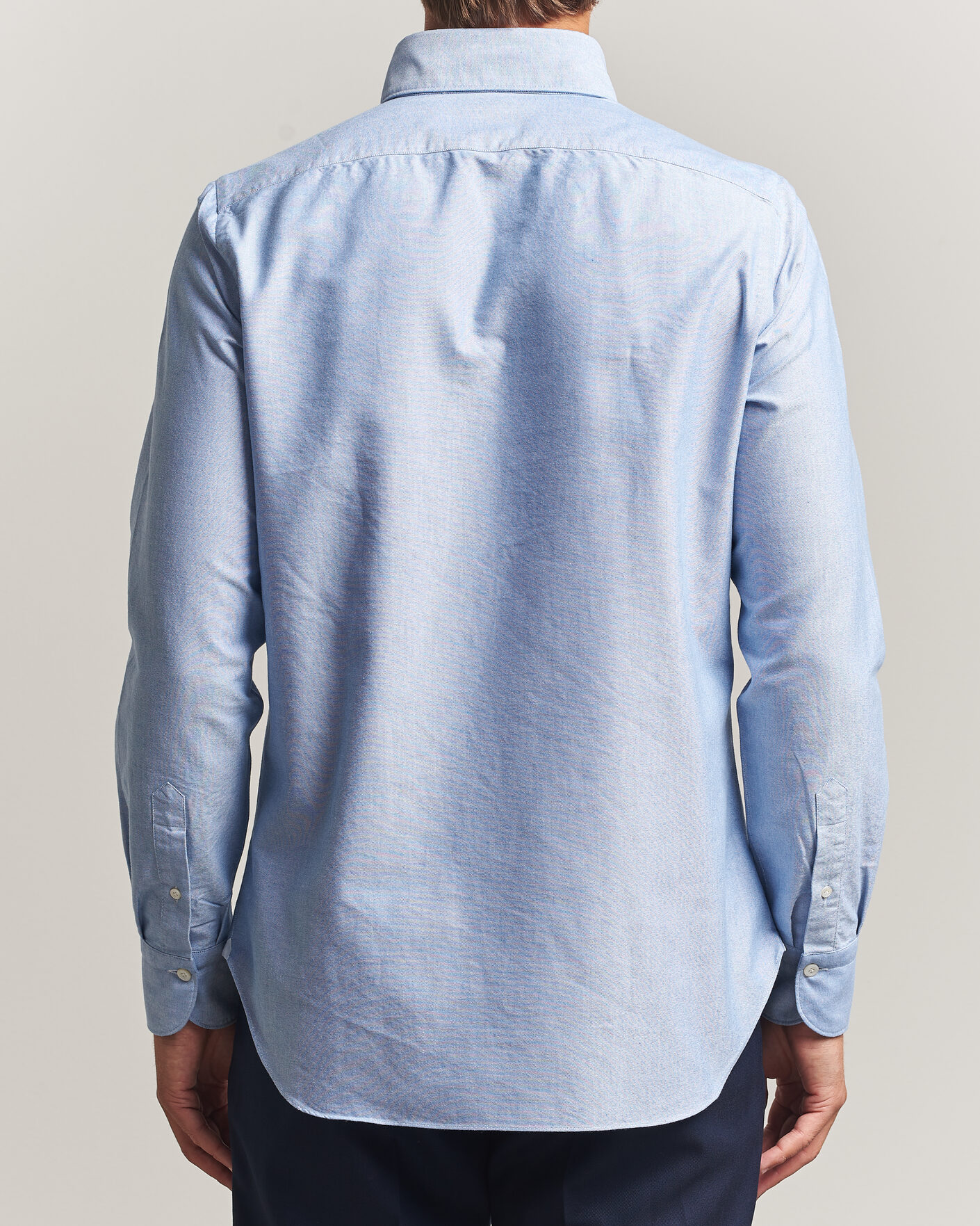 Herr | Skjortor | Finamore Napoli | Gaeta Oxford Button Down Shirt Light Blue