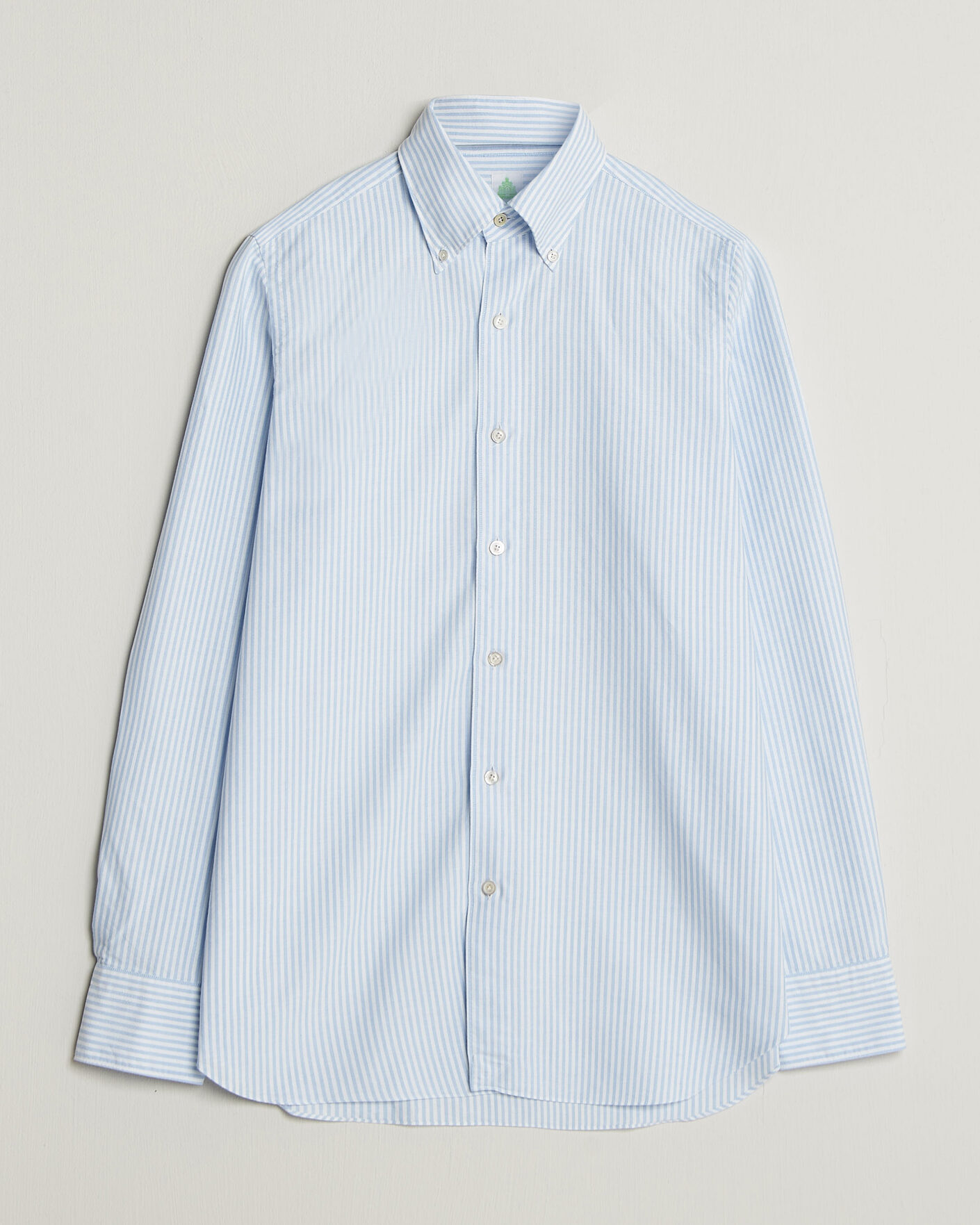 Herr | Skjortor | Finamore Napoli | Gaeta Oxford Button Down Shirt Light Blue Stripe