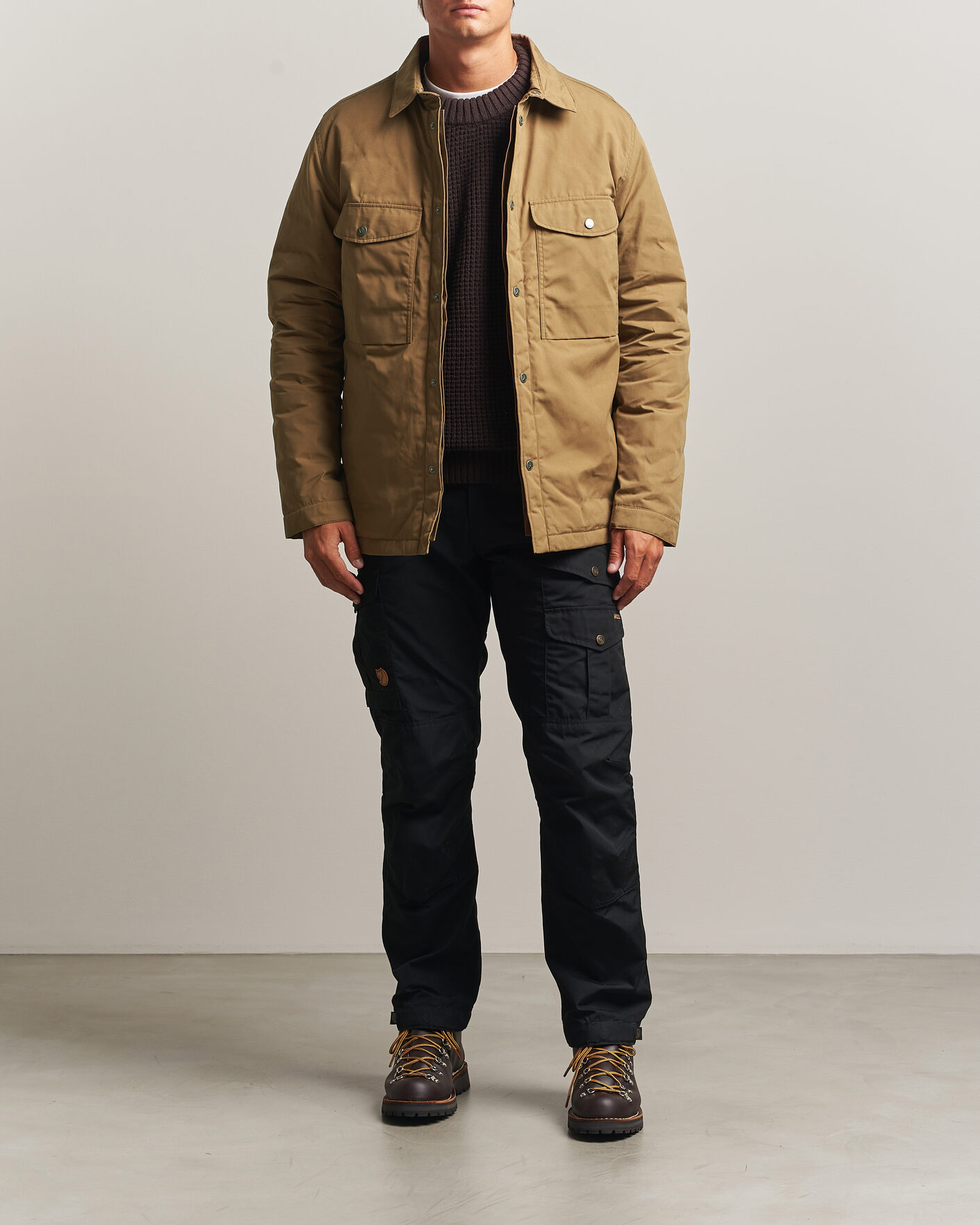 Herr | Jackor | Fjällräven | Övik Down Shirt Jacket Wood Brown