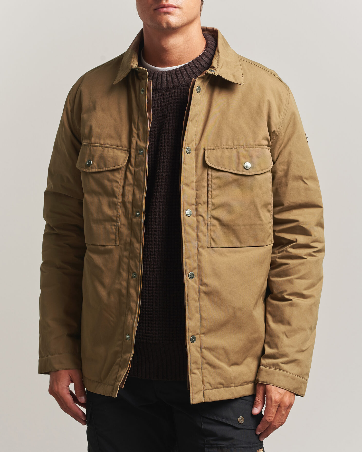 Herr | Jackor | Fjällräven | Övik Down Shirt Jacket Wood Brown