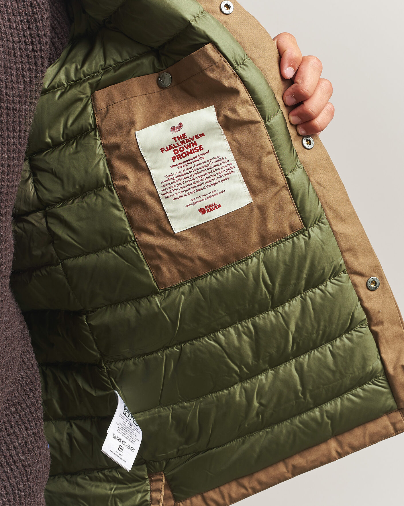 Herr | Jackor | Fjällräven | Övik Down Shirt Jacket Wood Brown