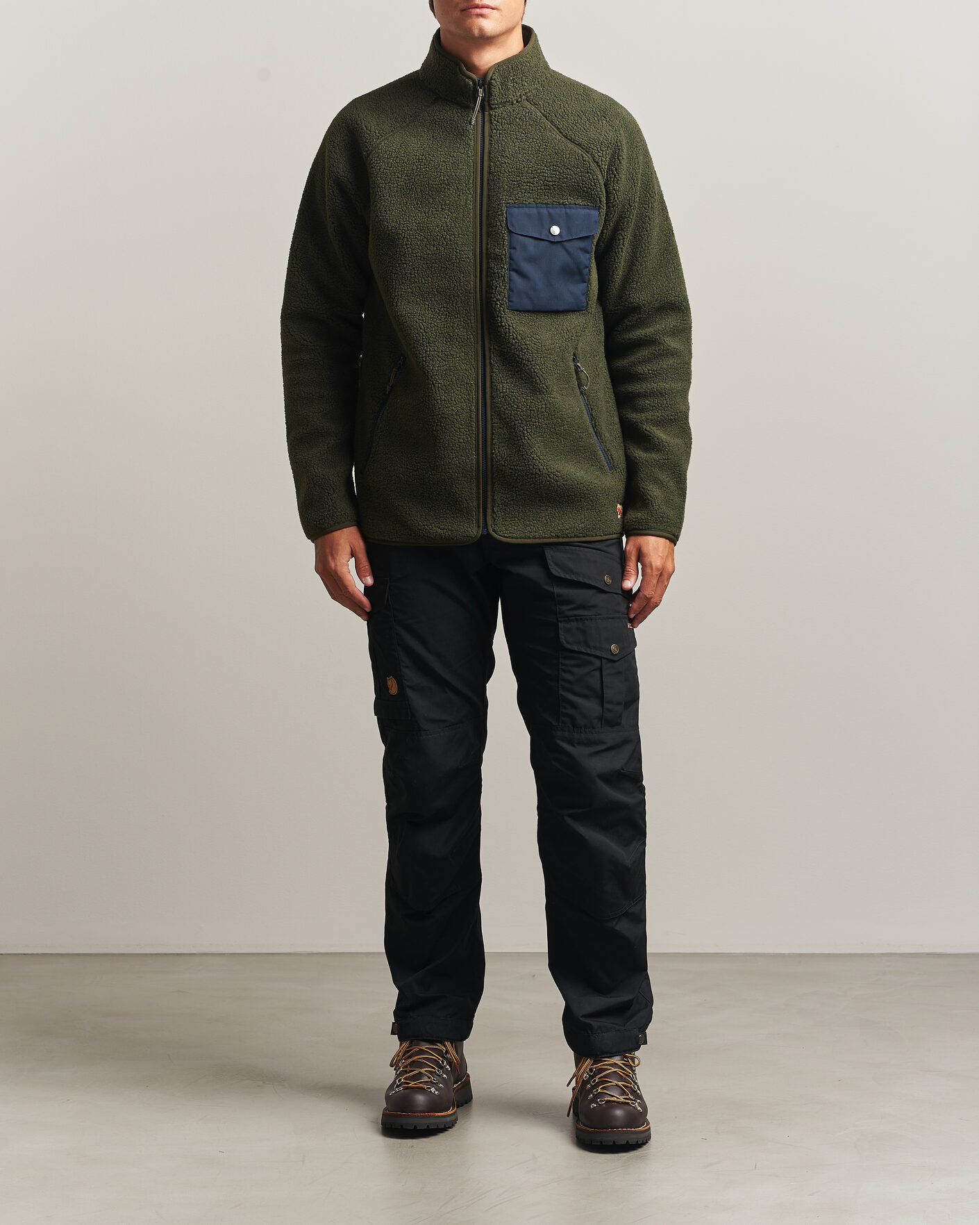 Herr | Tröjor | Fjällräven | Vardag Pile Fleece Zip Jacket Deep Forest