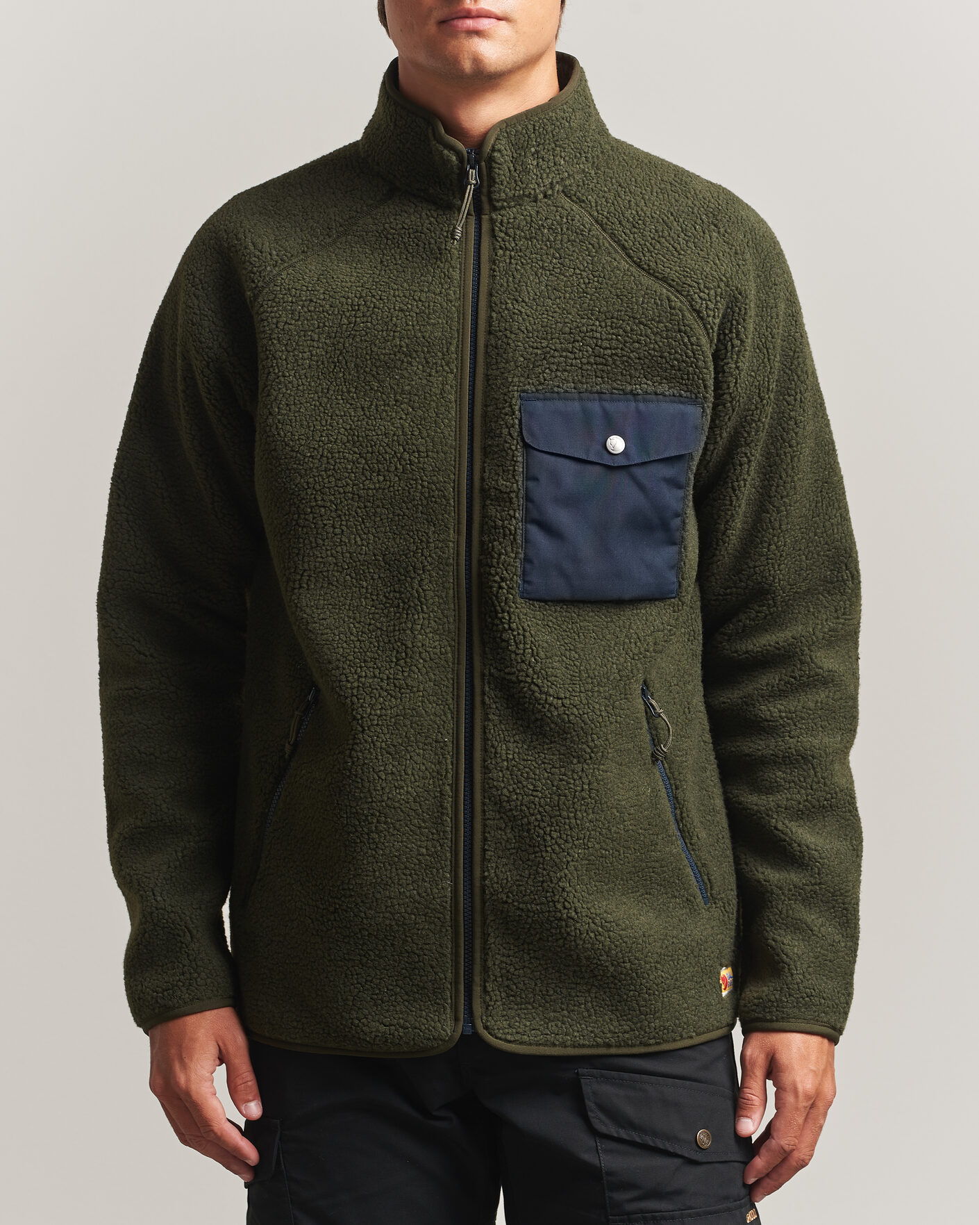Herr | Tröjor | Fjällräven | Vardag Pile Fleece Zip Jacket Deep Forest