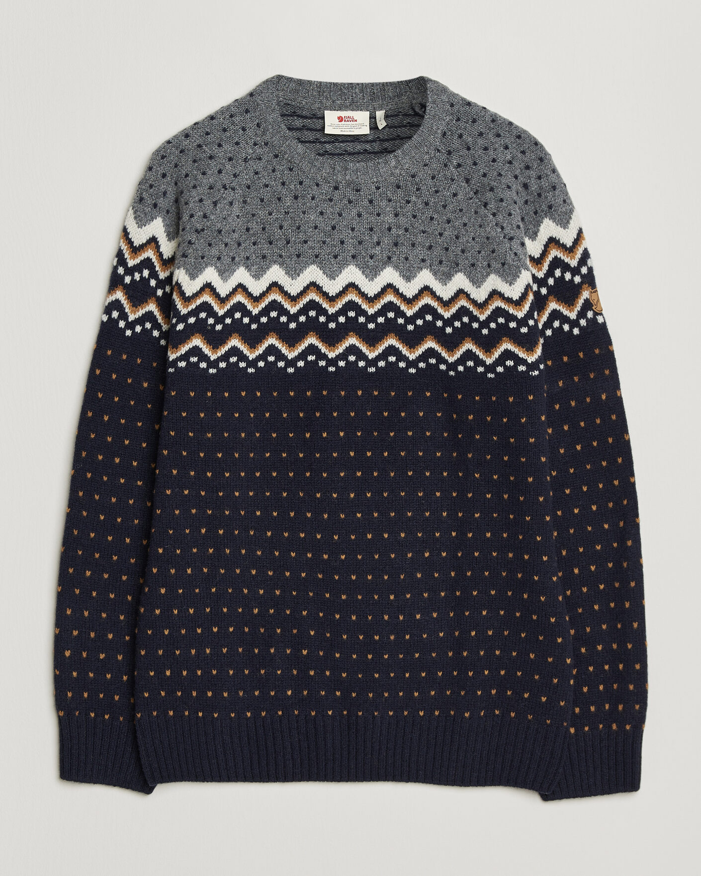Herr | Tröjor | Fjällräven | Övik Knit Wool Sweater Dark Navy