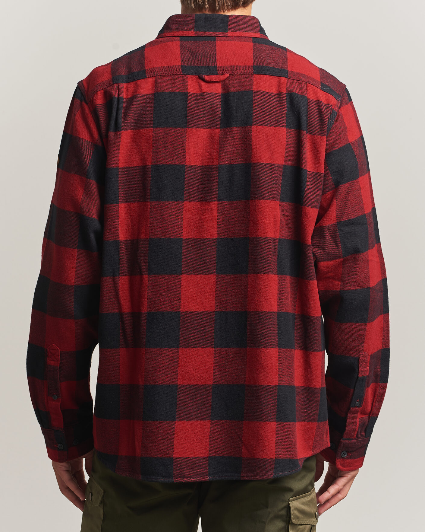 Herr | Skjortor | Fjällräven | Övik Heavy Flannel Shirt Red/Black