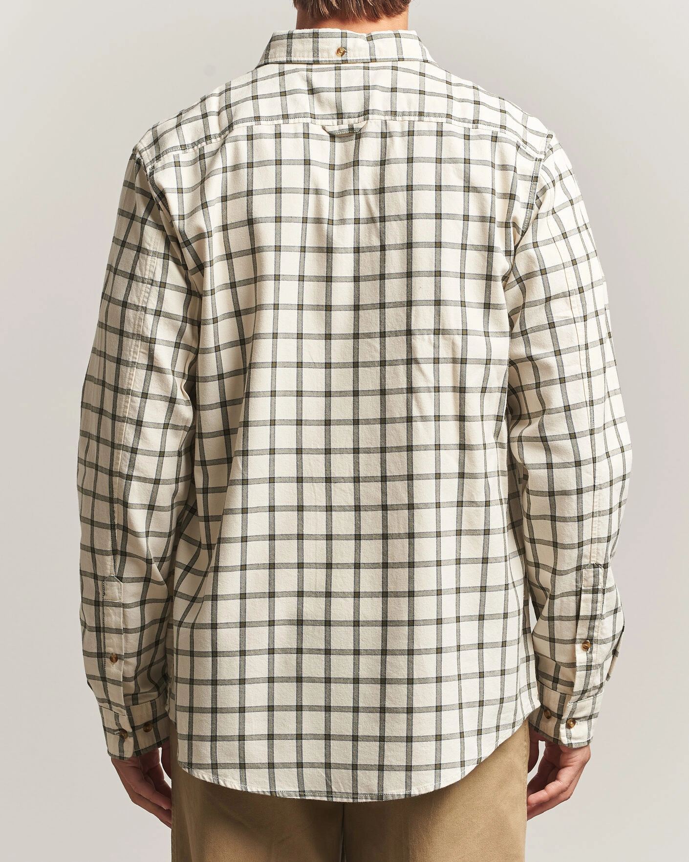Herr | Skjortor | Fjällräven | Övik Flannel Shirt Chalk White