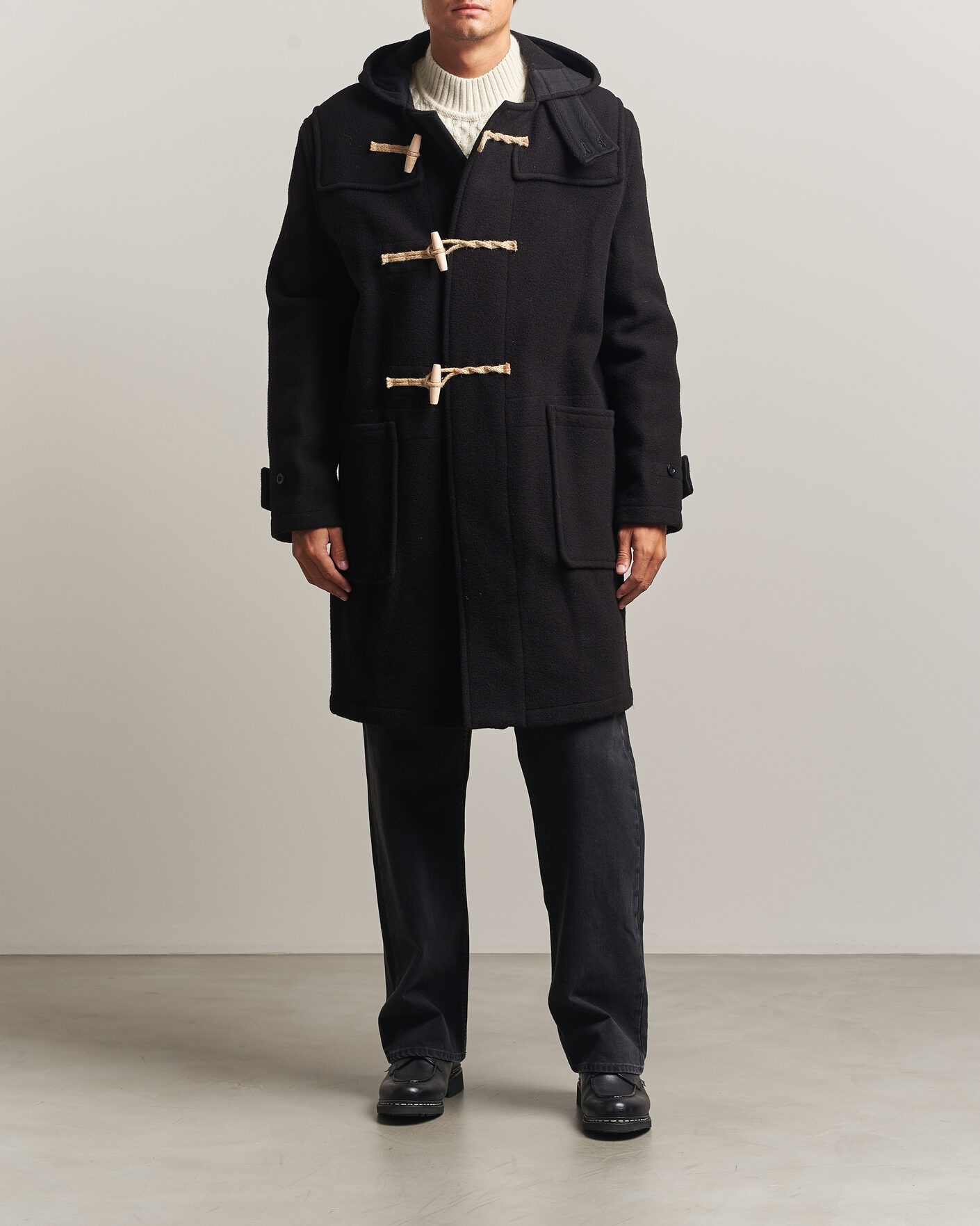 Herr | Jackor | Gloverall | 575 Monty Original Duffle Coat Black