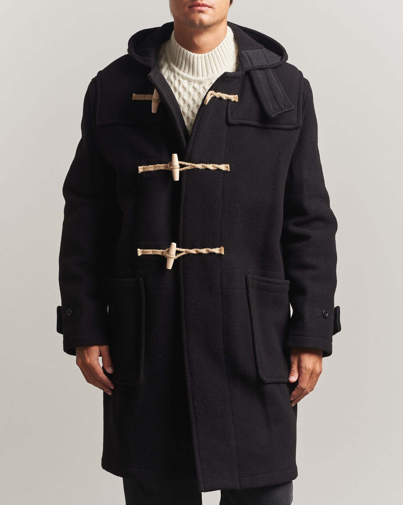 Herr | Jackor | Gloverall | 575 Monty Original Duffle Coat Black