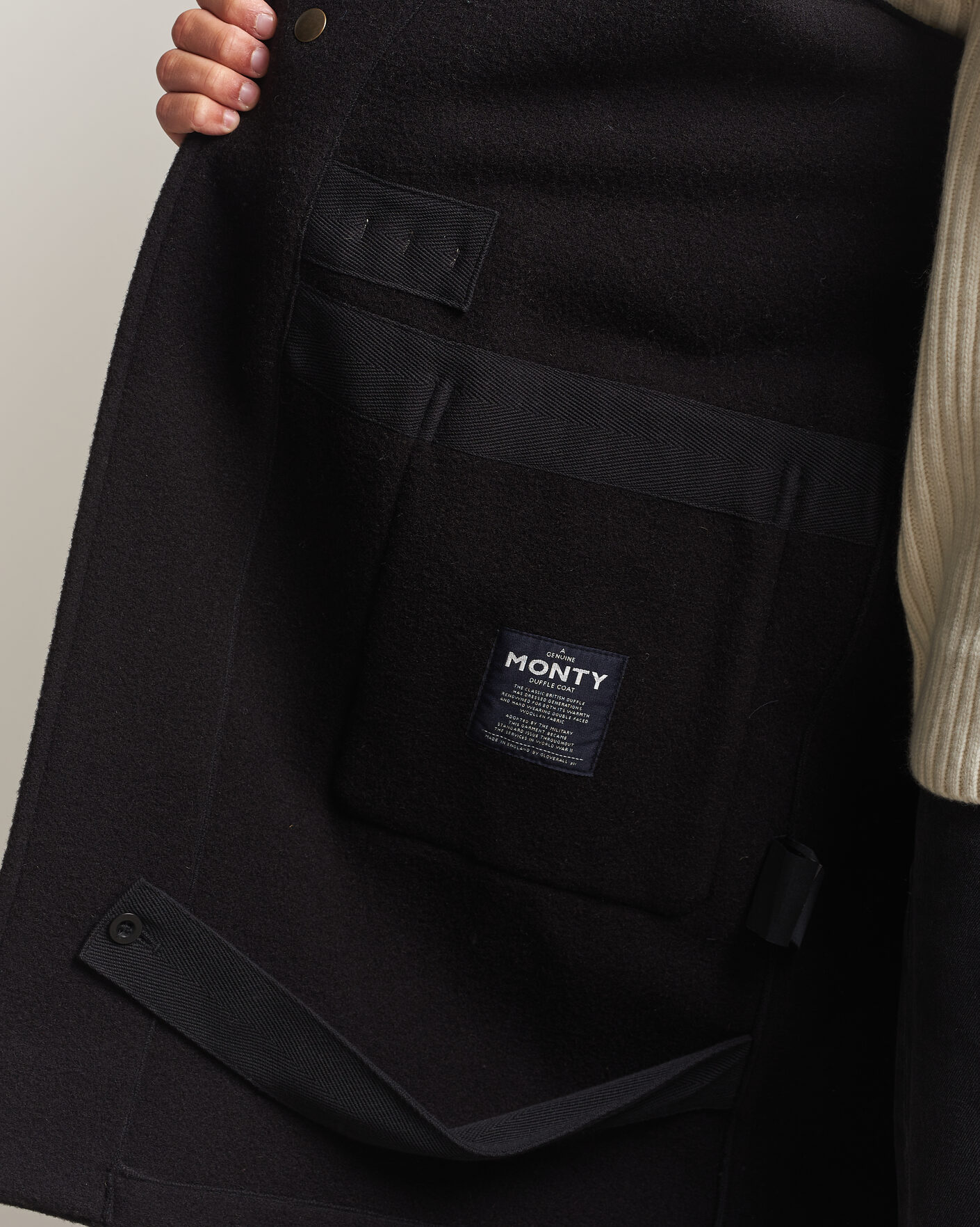 Herr | Jackor | Gloverall | 575 Monty Original Duffle Coat Black