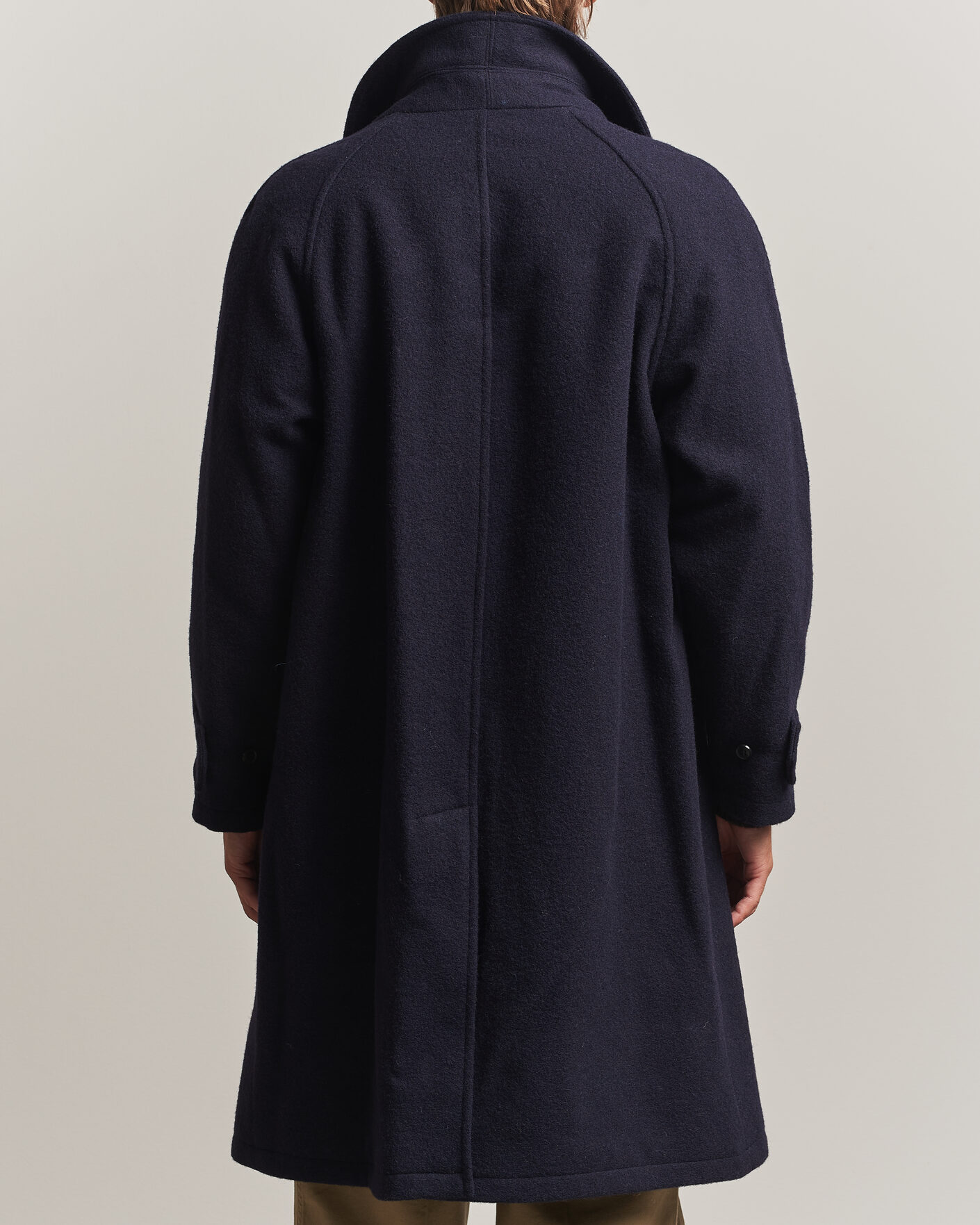 Herr | Jackor | Gloverall | Hynes Wool Coat Navy