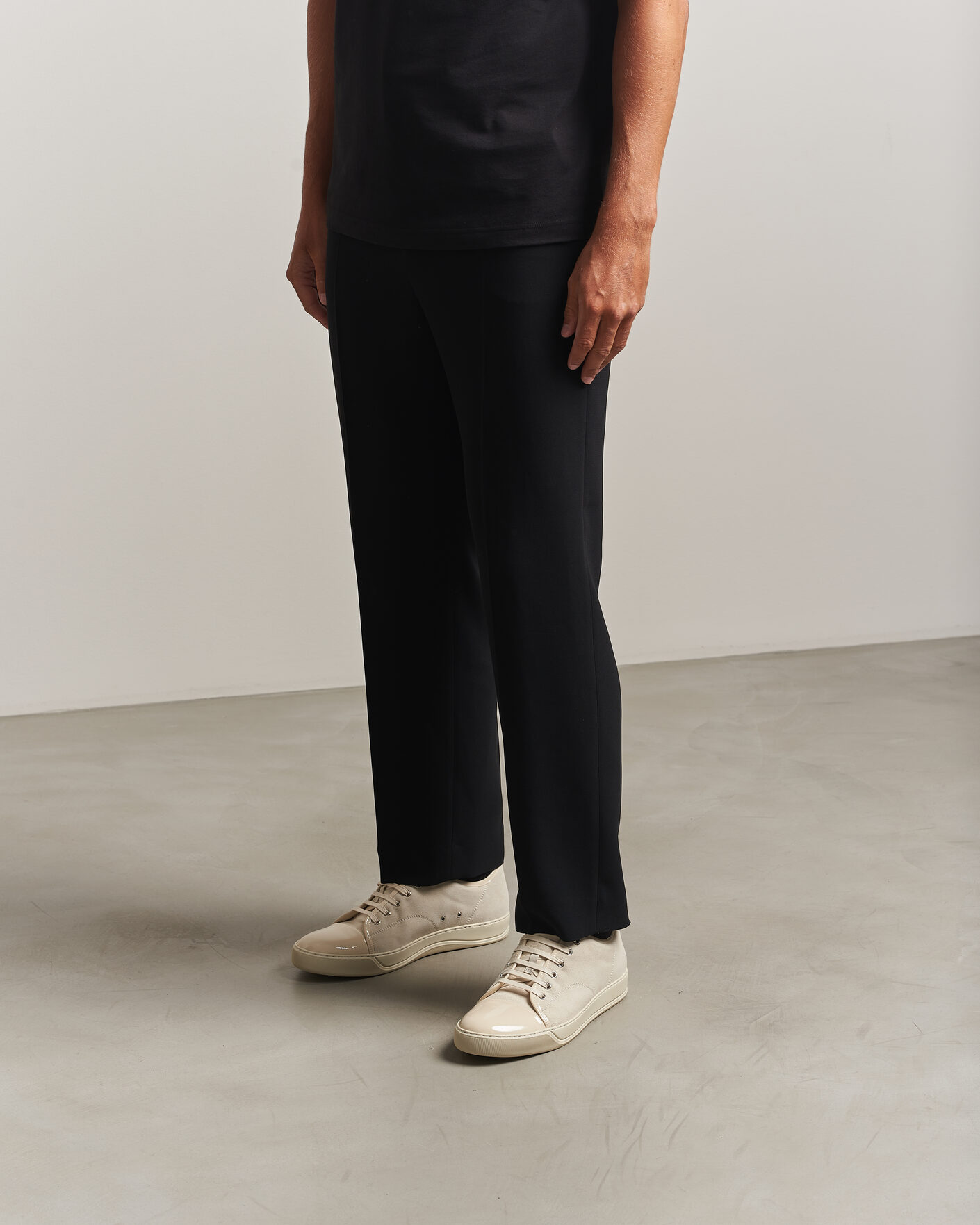 Herr | Sneakers | Lanvin | DBB1 Patent Cap Toe Sneaker Light Beige