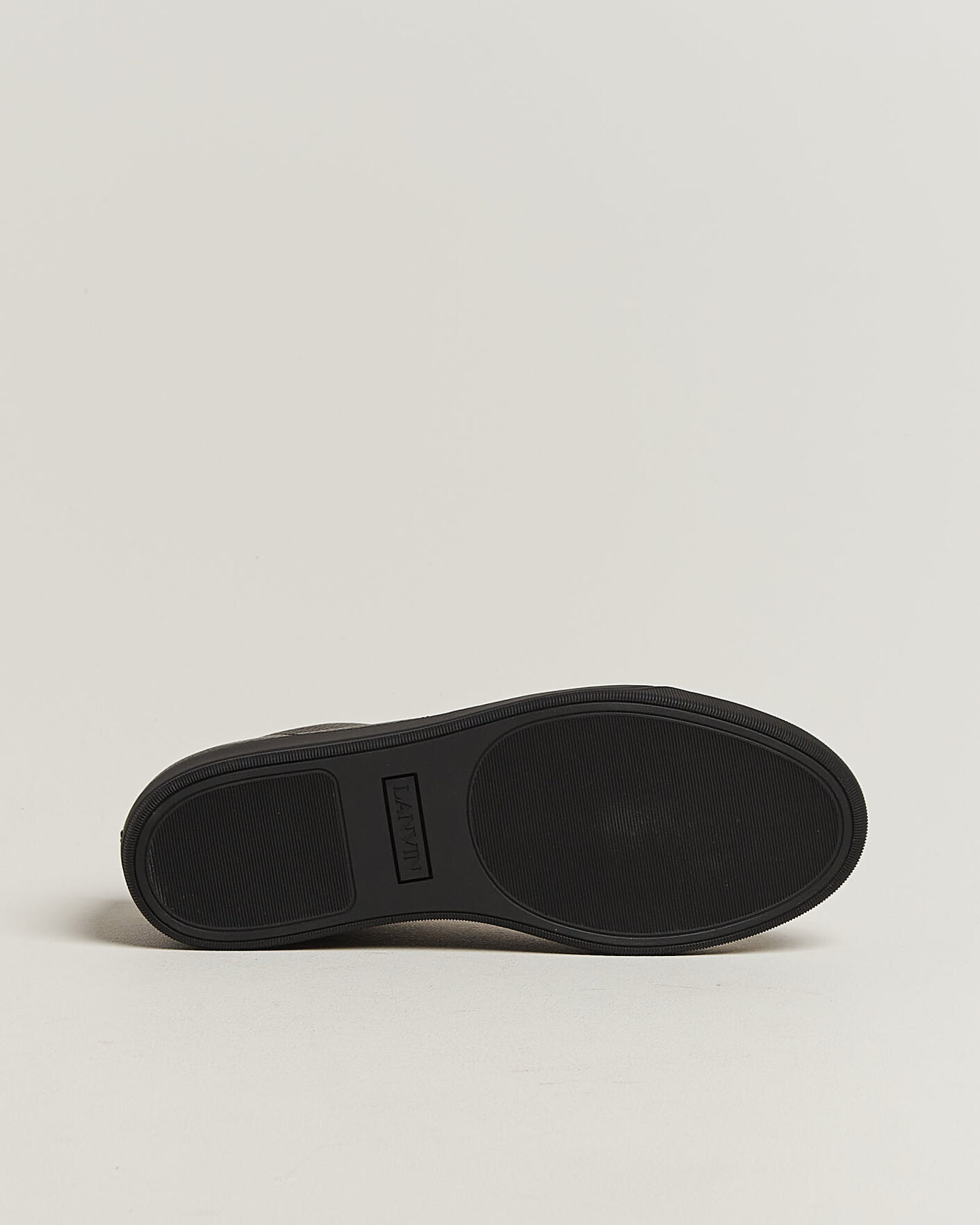 Herr | Sneakers | Lanvin | DBB1 Grain Leather Cap Toe Sneaker Black