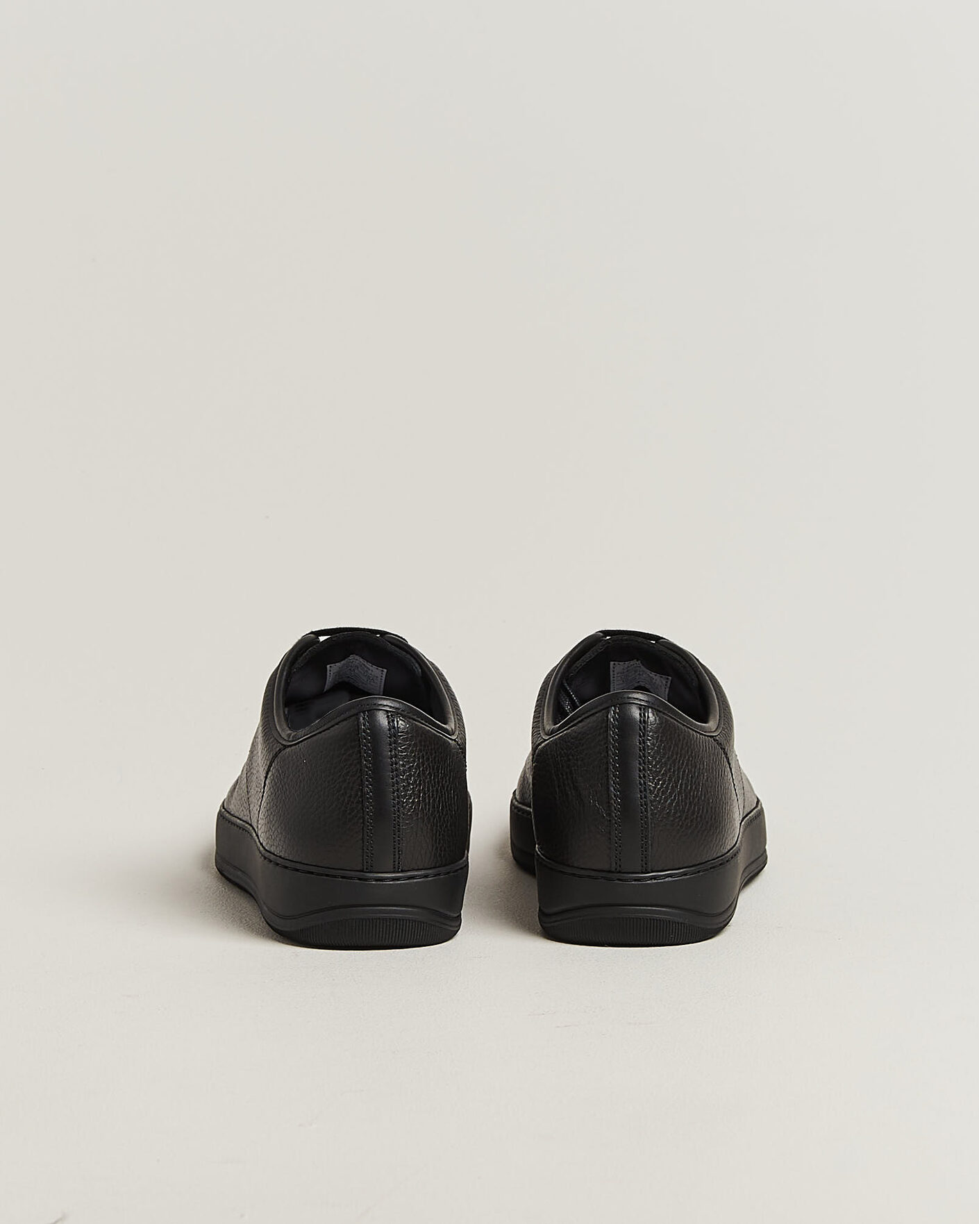 Herr | Sneakers | Lanvin | DBB1 Grain Leather Cap Toe Sneaker Black