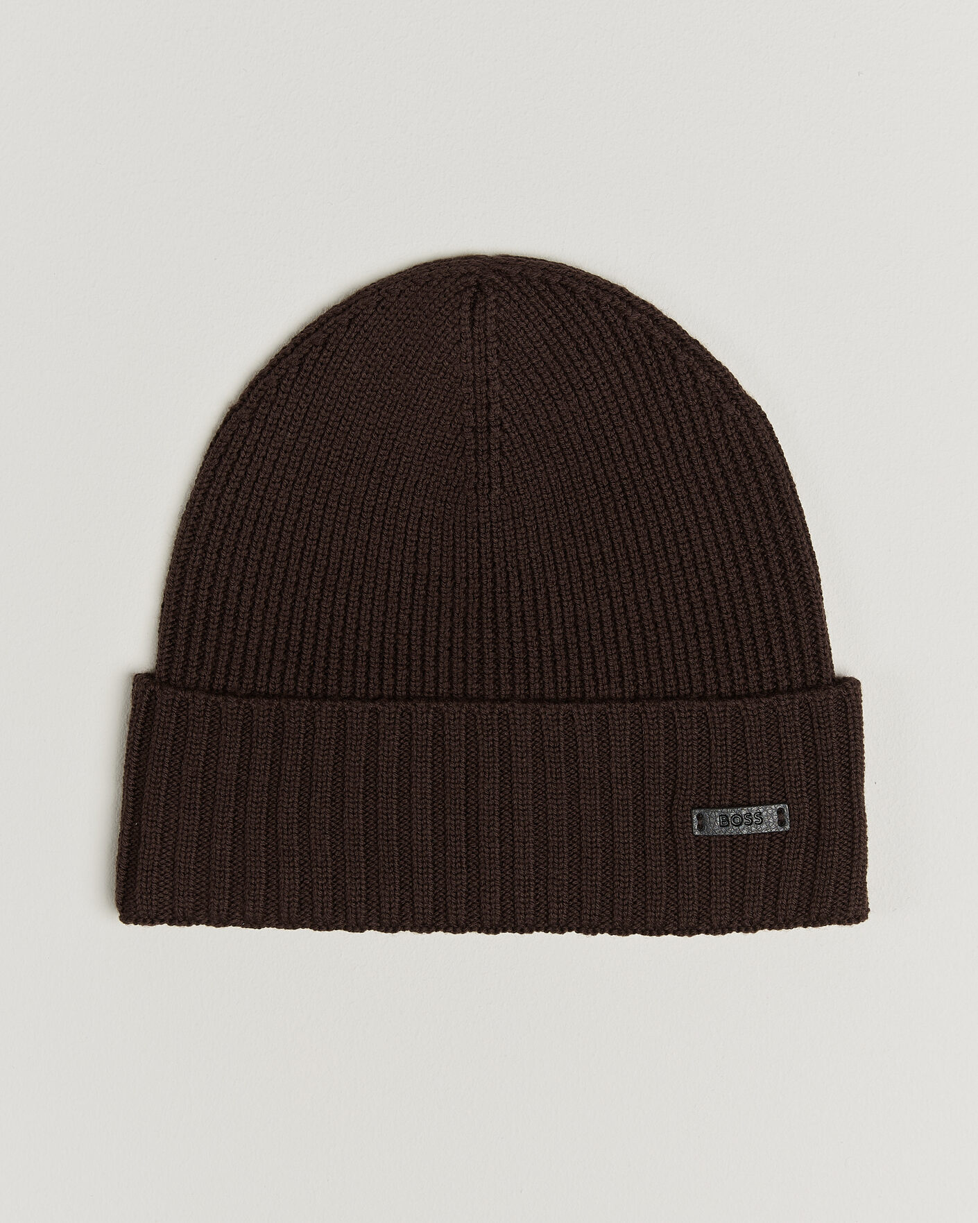 Herr | Mössor | BOSS BLACK | Fati Wool Beanie Dark Brown