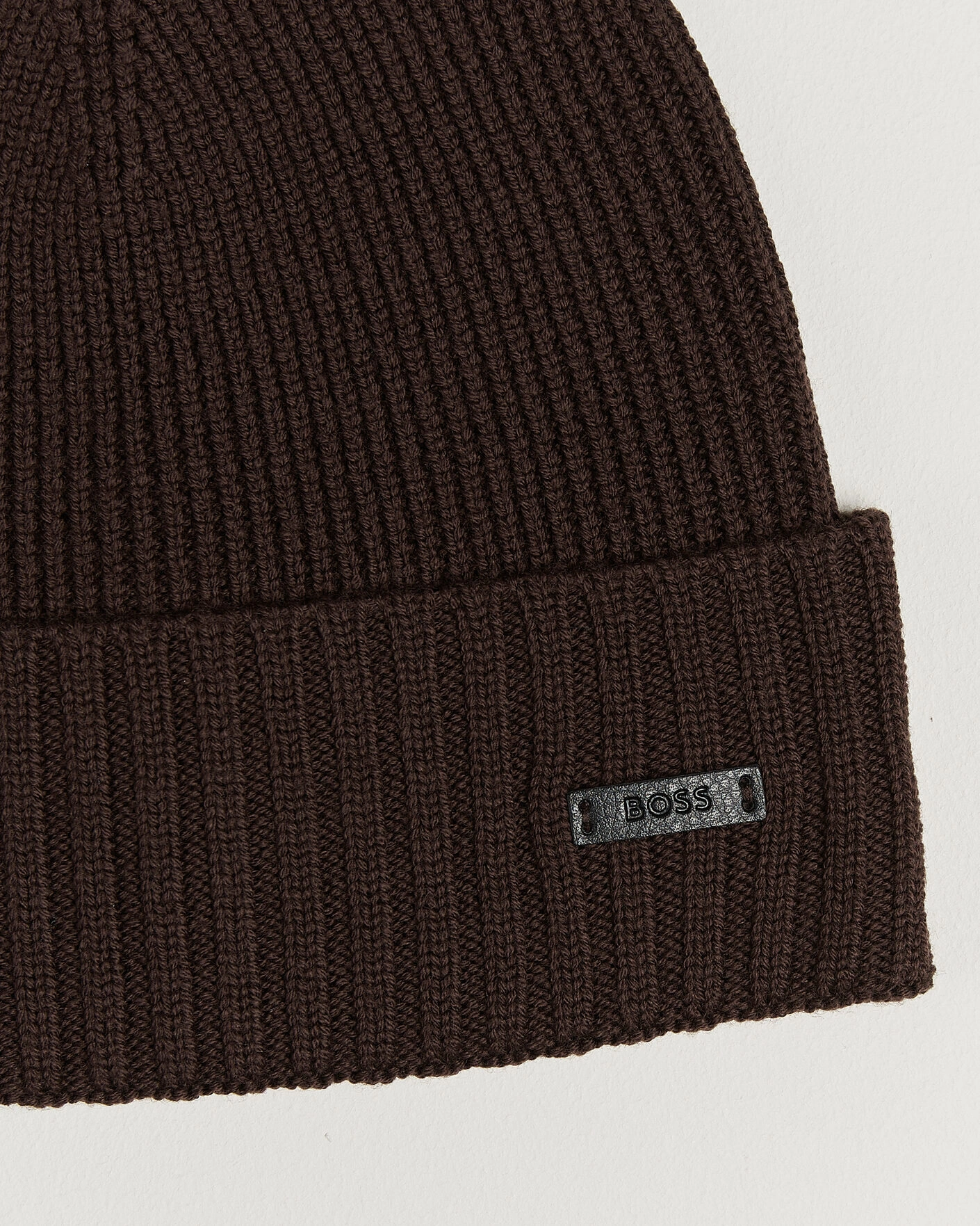 Herr | Mössor | BOSS BLACK | Fati Wool Beanie Dark Brown