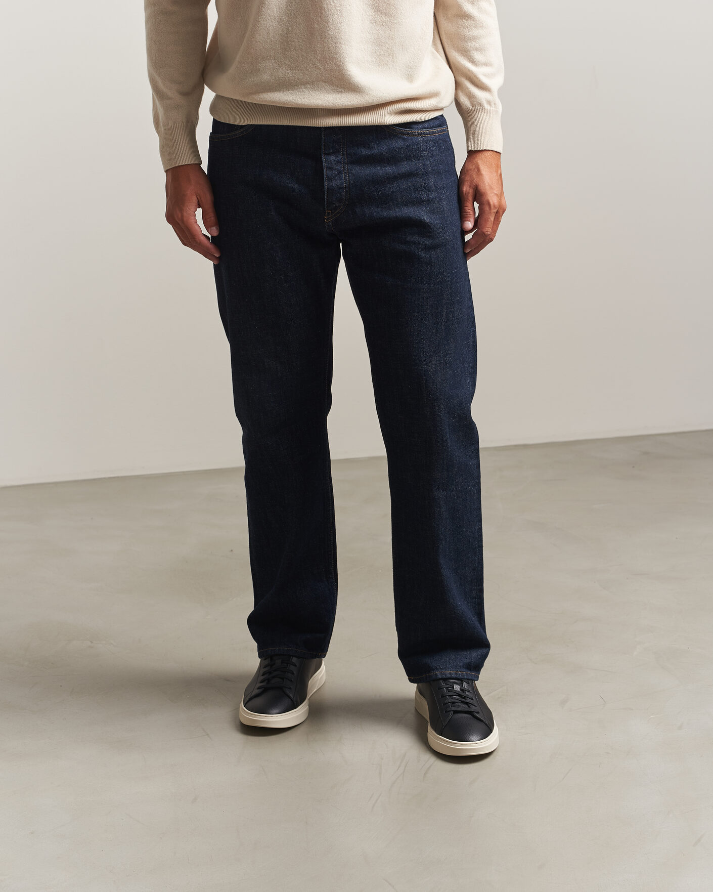Herr | Sneakers | BOSS BLACK | Kieran Grained Leather Sneaker Black