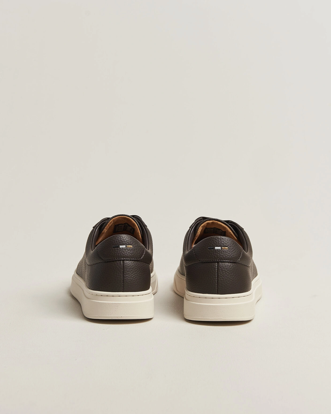 Herr | Sneakers | BOSS BLACK | Kieran Grained Leather Sneaker Dark Brown