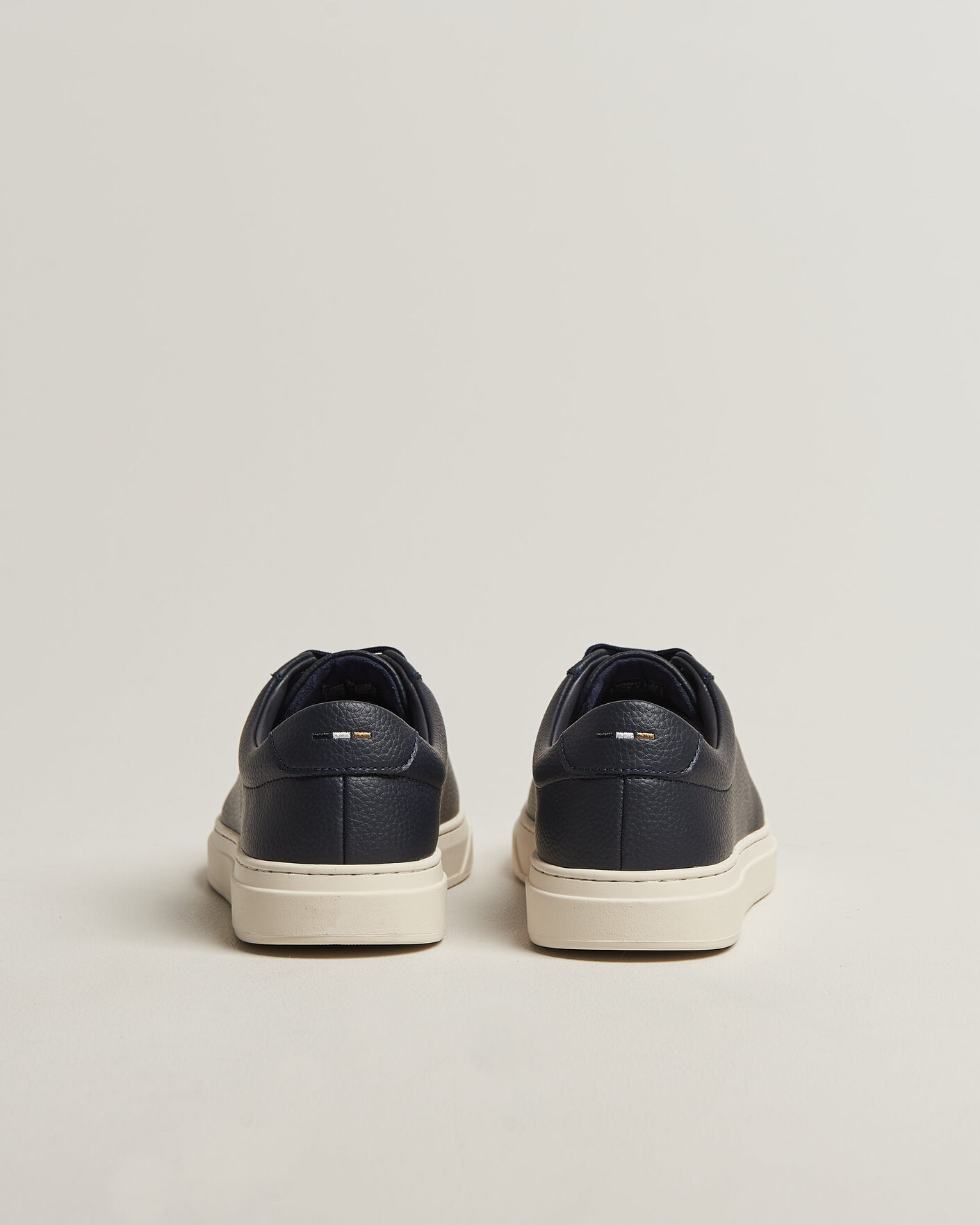 Herr | Sneakers | BOSS BLACK | Kieran Grained Leather Sneaker Dark Blue
