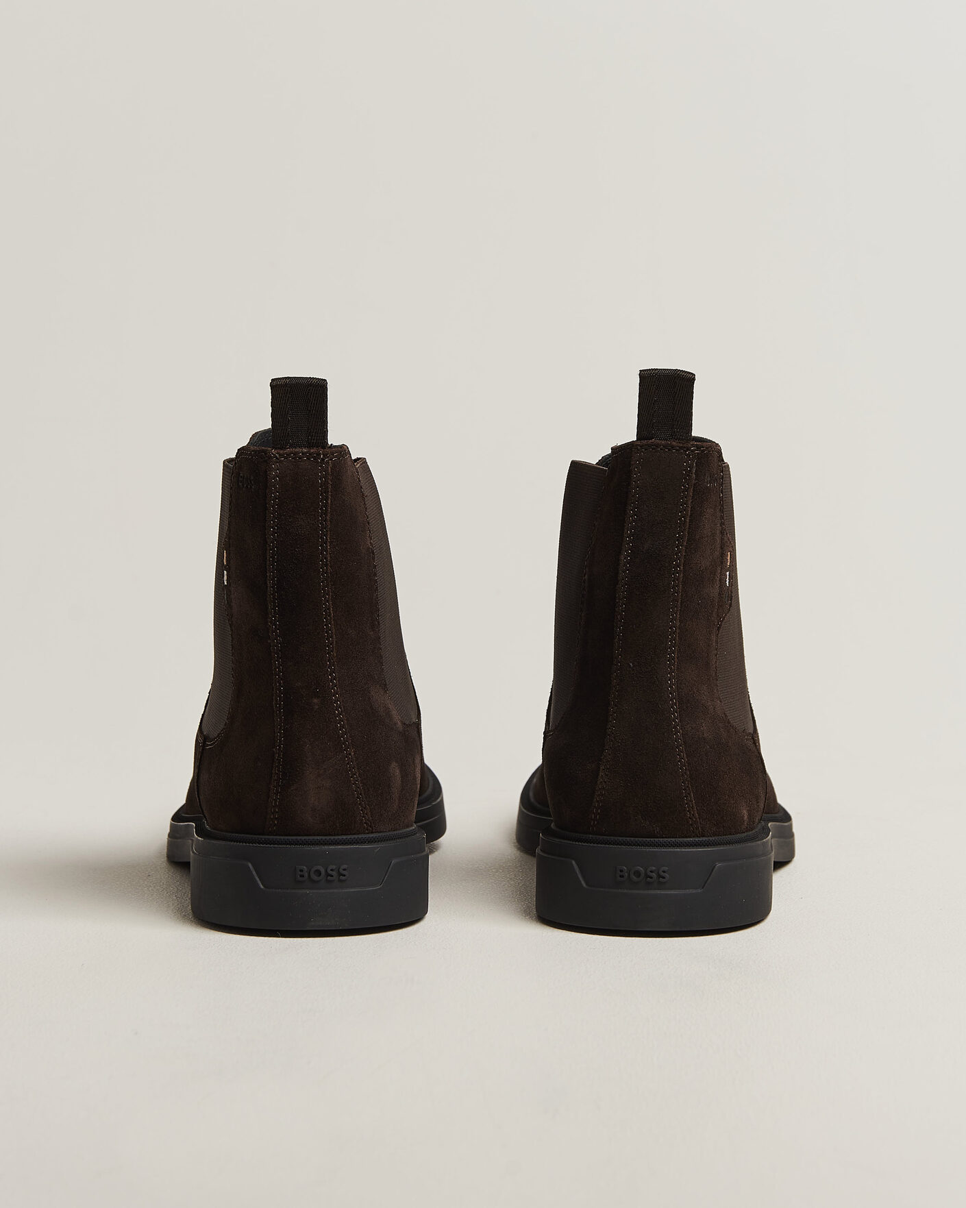 Herr | Kängor | BOSS BLACK | Calev Suede Chelsea Boot Dark Brown