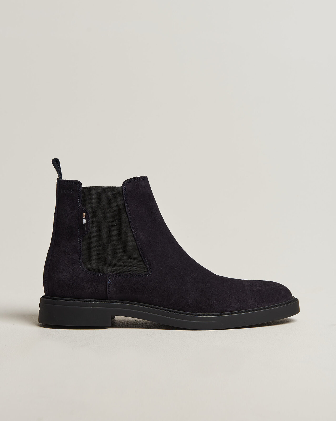 Herr | Kängor | BOSS BLACK | Calev Suede Chelsea Boot Dark Blue