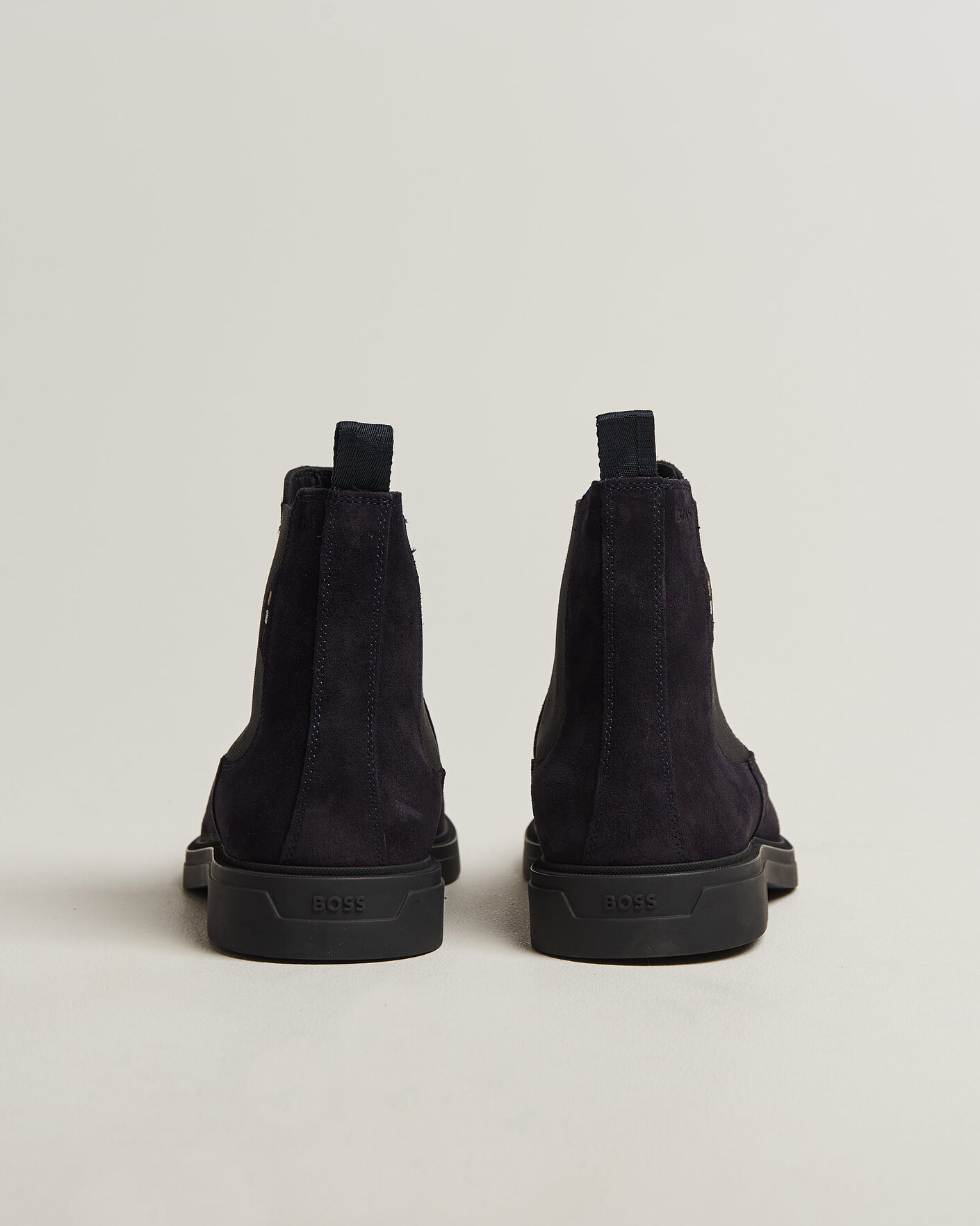 Herr | Kängor | BOSS BLACK | Calev Suede Chelsea Boot Dark Blue