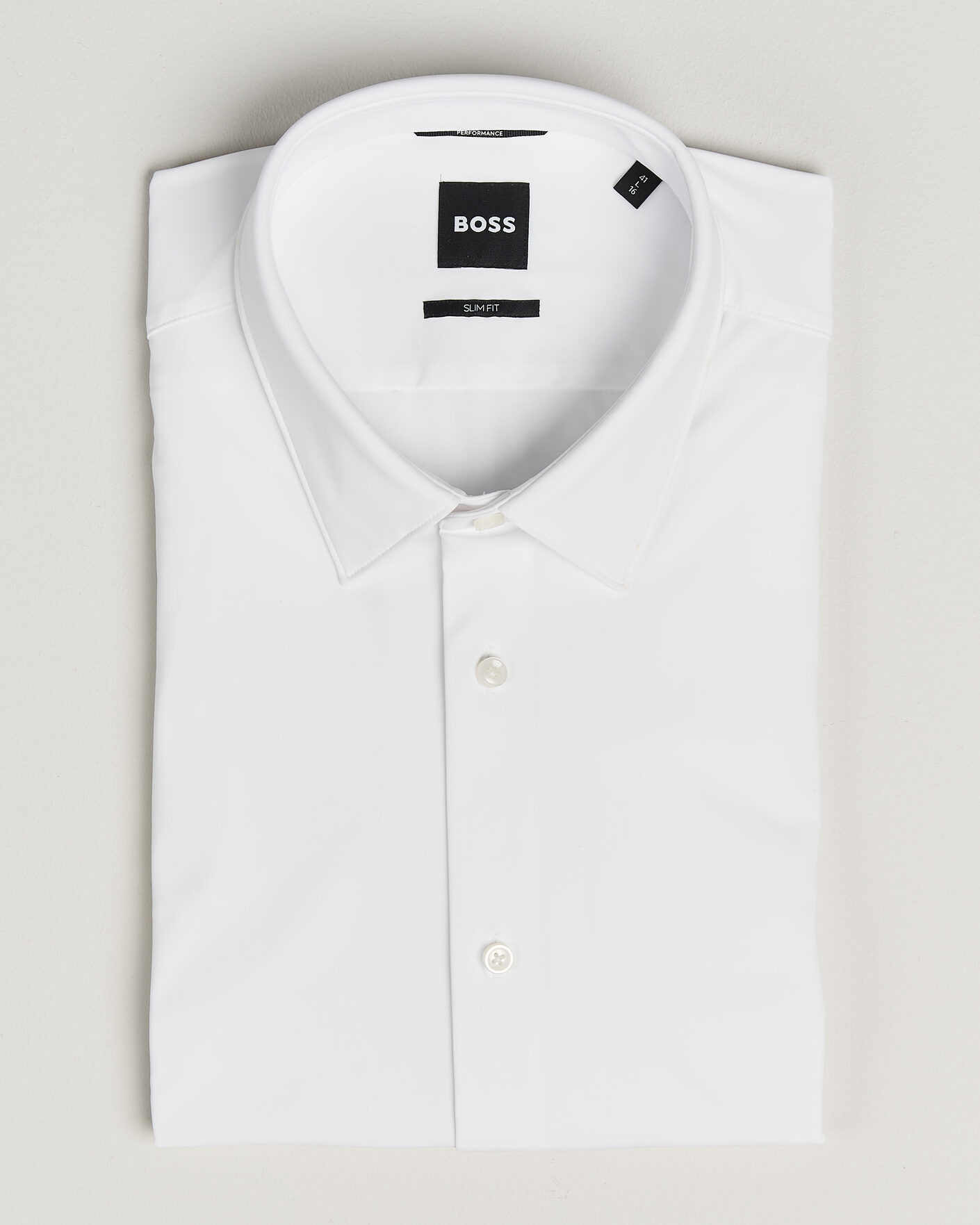 Herr | Skjortor | BOSS BLACK | Hank 4-Way Stretch Shirt White