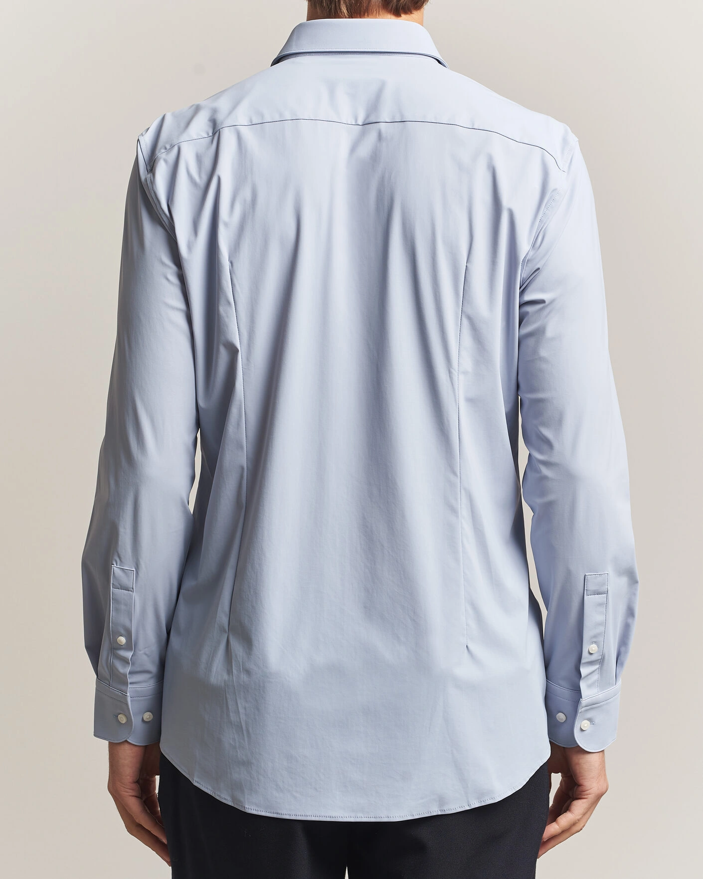 Herr | Skjortor | BOSS BLACK | Hank 4-Way Stretch Shirt Light Blue
