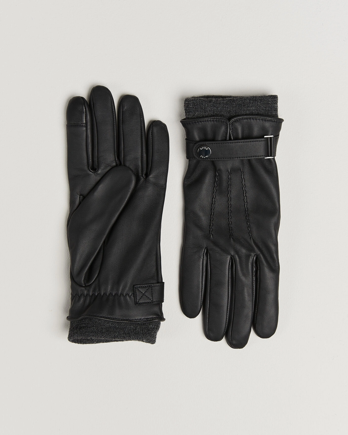 Herr | Handskar | BOSS BLACK | Hyden Leather Glove Black