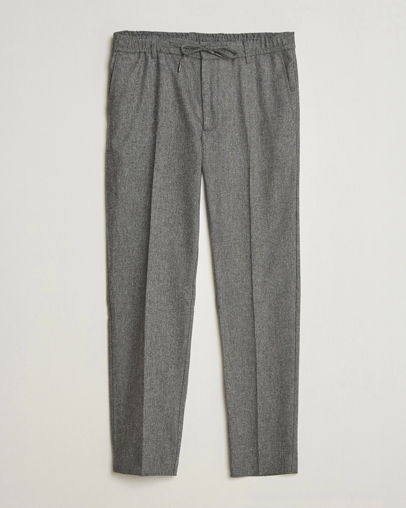 Herr | Byxor | BOSS BLACK | Kane Brushed Drawstring Trousers Medium Grey