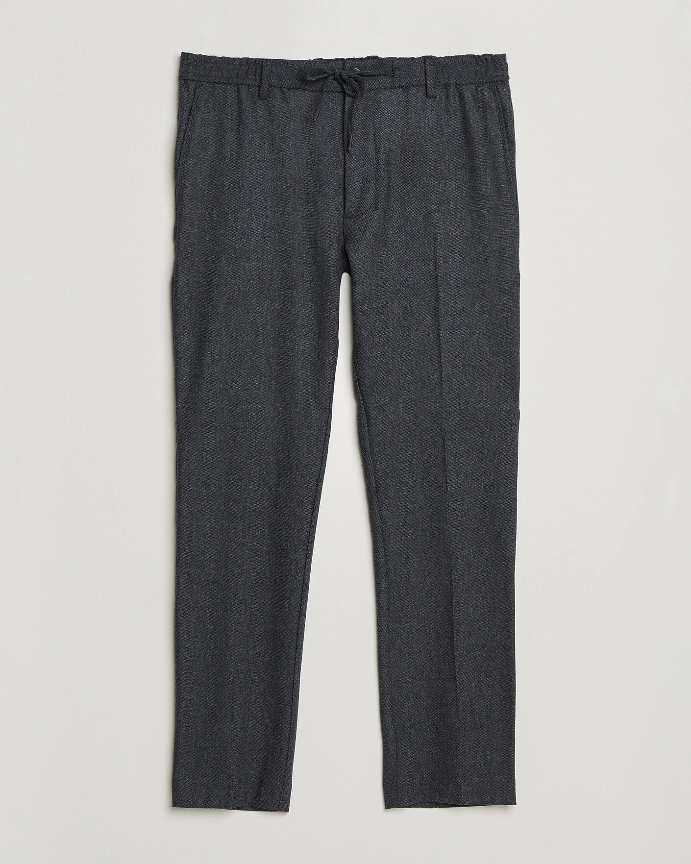 Herr | Byxor | BOSS BLACK | Kane Brushed Drawstring Trousers Dark Blue