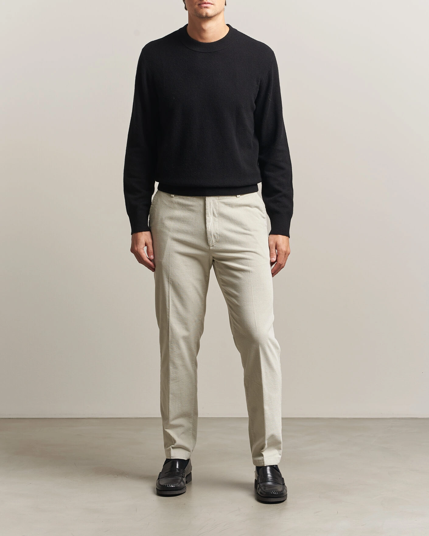 Herr | Byxor | BOSS BLACK | Kane Structured Cotton Chino Open White