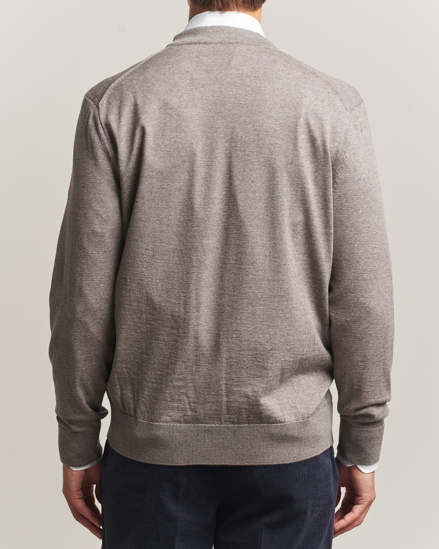 Herr | Tröjor | BOSS BLACK | Mardon Wool Cardigan Open Brown