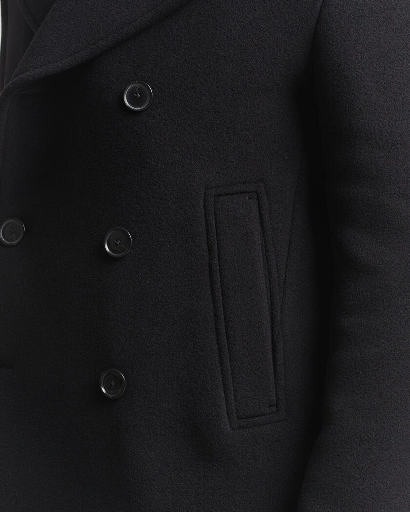 Herr | Jackor | BOSS BLACK | Hyde Wool Peacoat Black