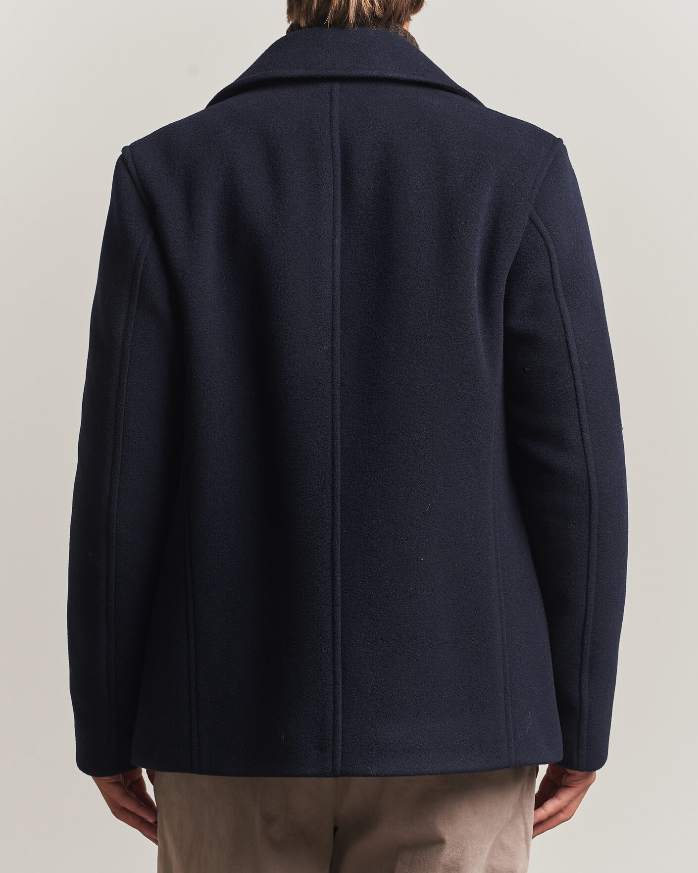 Herr | Jackor | BOSS BLACK | Hyde Wool Peacoat Dark Blue