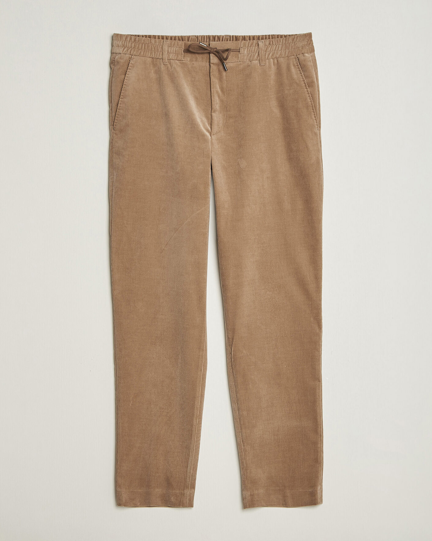 Herr | Byxor | BOSS BLACK | Perin Corduroy Drawstring Trousers Open Brown