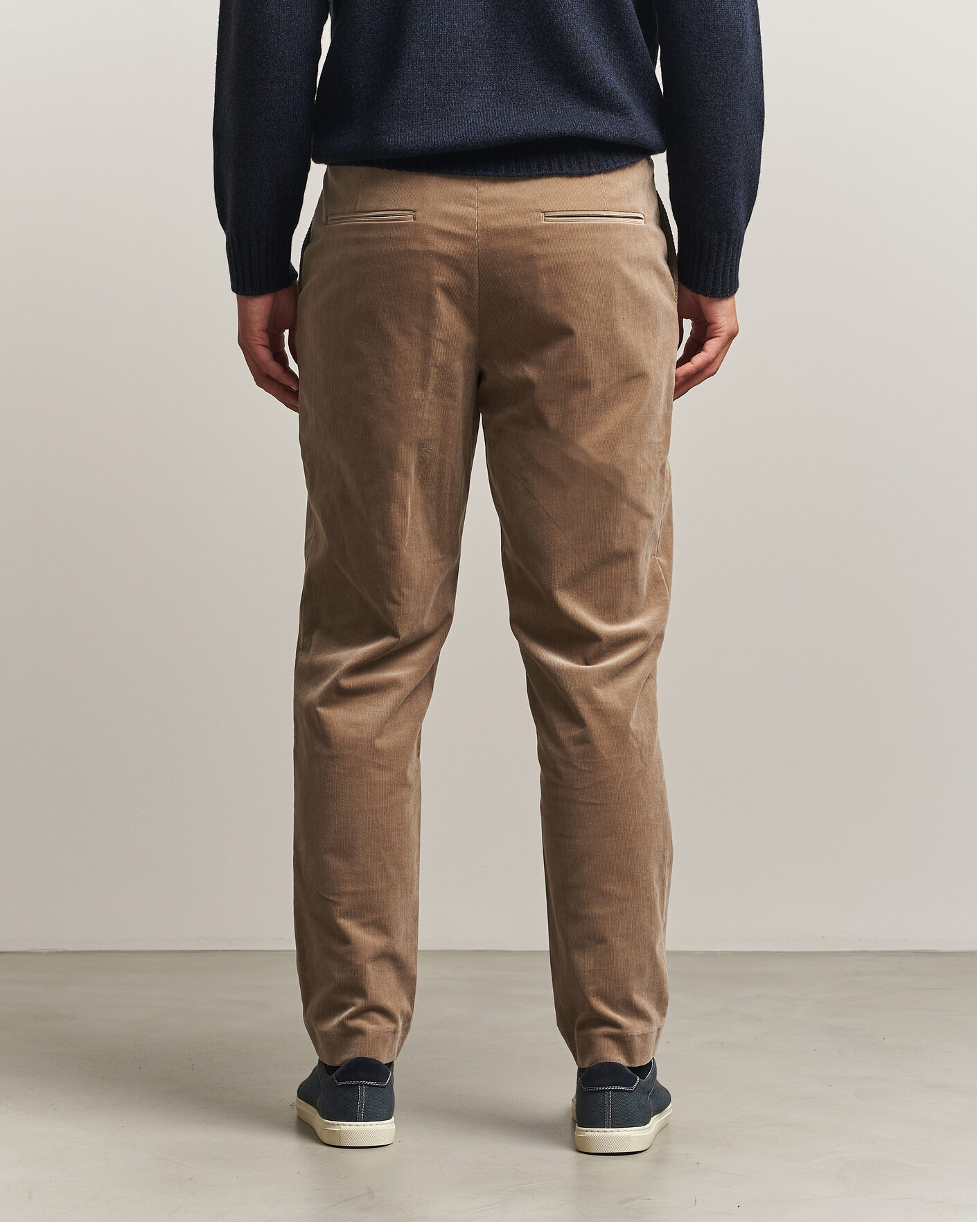 Herr | Byxor | BOSS BLACK | Perin Corduroy Drawstring Trousers Open Brown