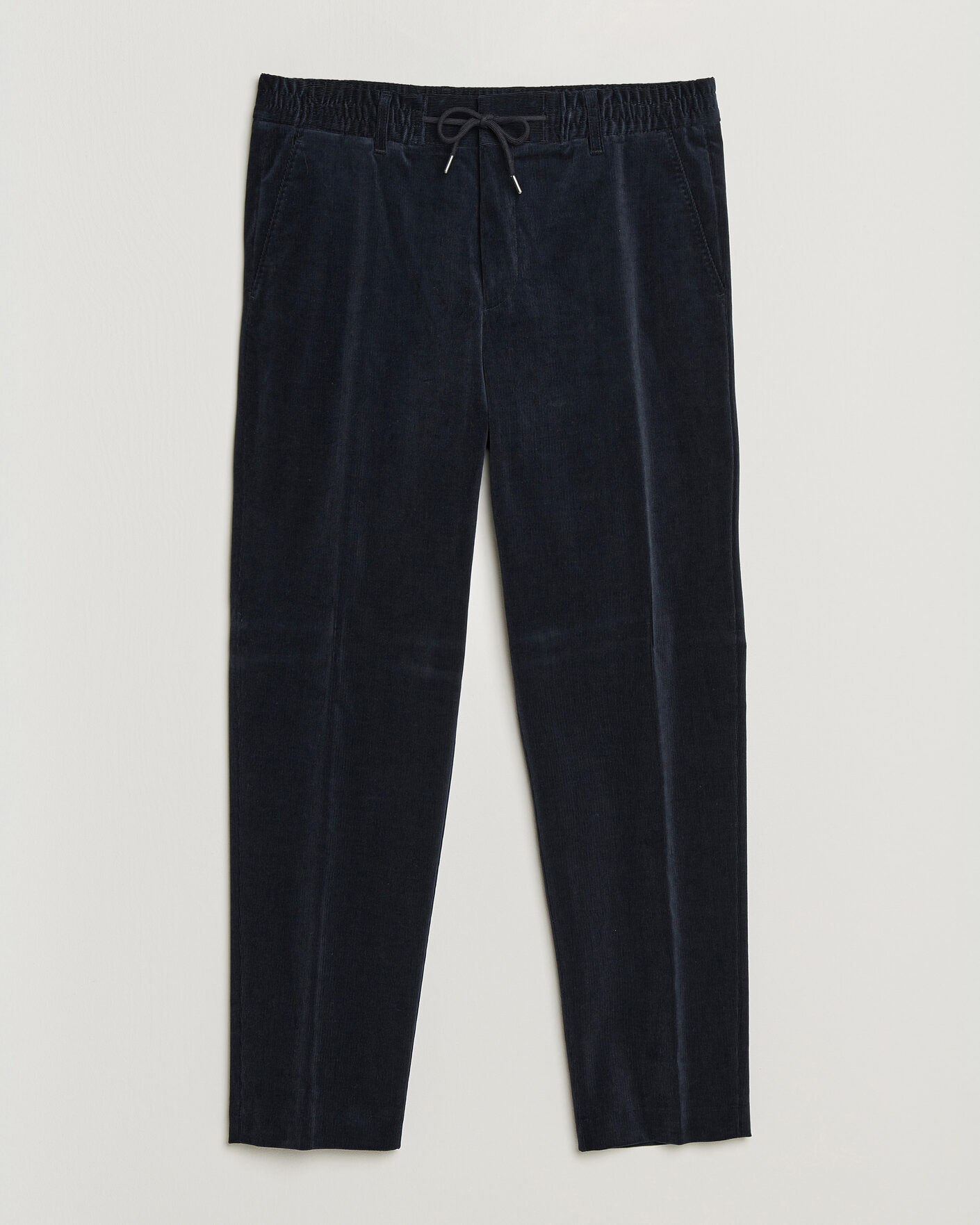 Herr | Byxor | BOSS BLACK | Perin Corduroy Drawstring Trousers Dark Blue