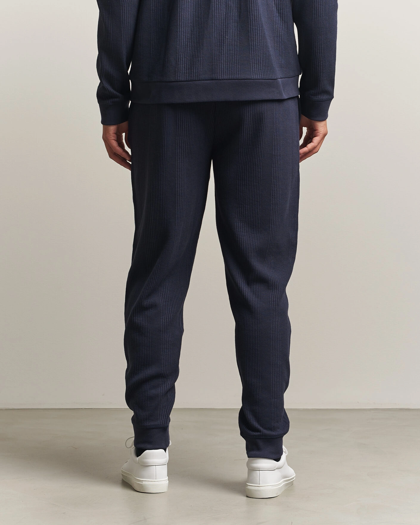 Herr | Byxor | BOSS BLACK | Structured Loungewear Sweatpants Dark Blue
