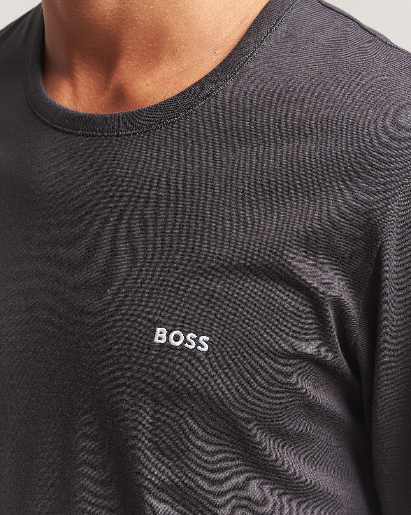 Herr | T-Shirts | BOSS BLACK | 3-Pack Long Sleeve T-Shirt Blue/Navy/Grey