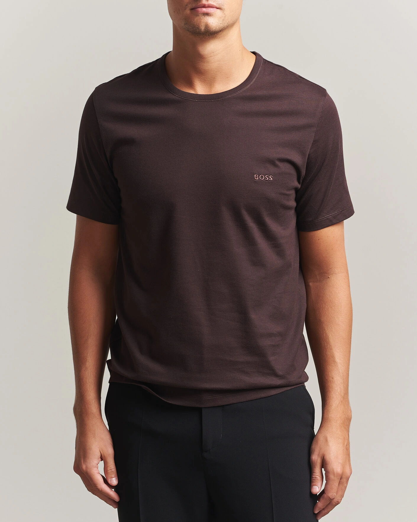Herr | T-Shirts | BOSS BLACK | 3-Pack Crew Neck T-Shirt Brown/Blue/Navy