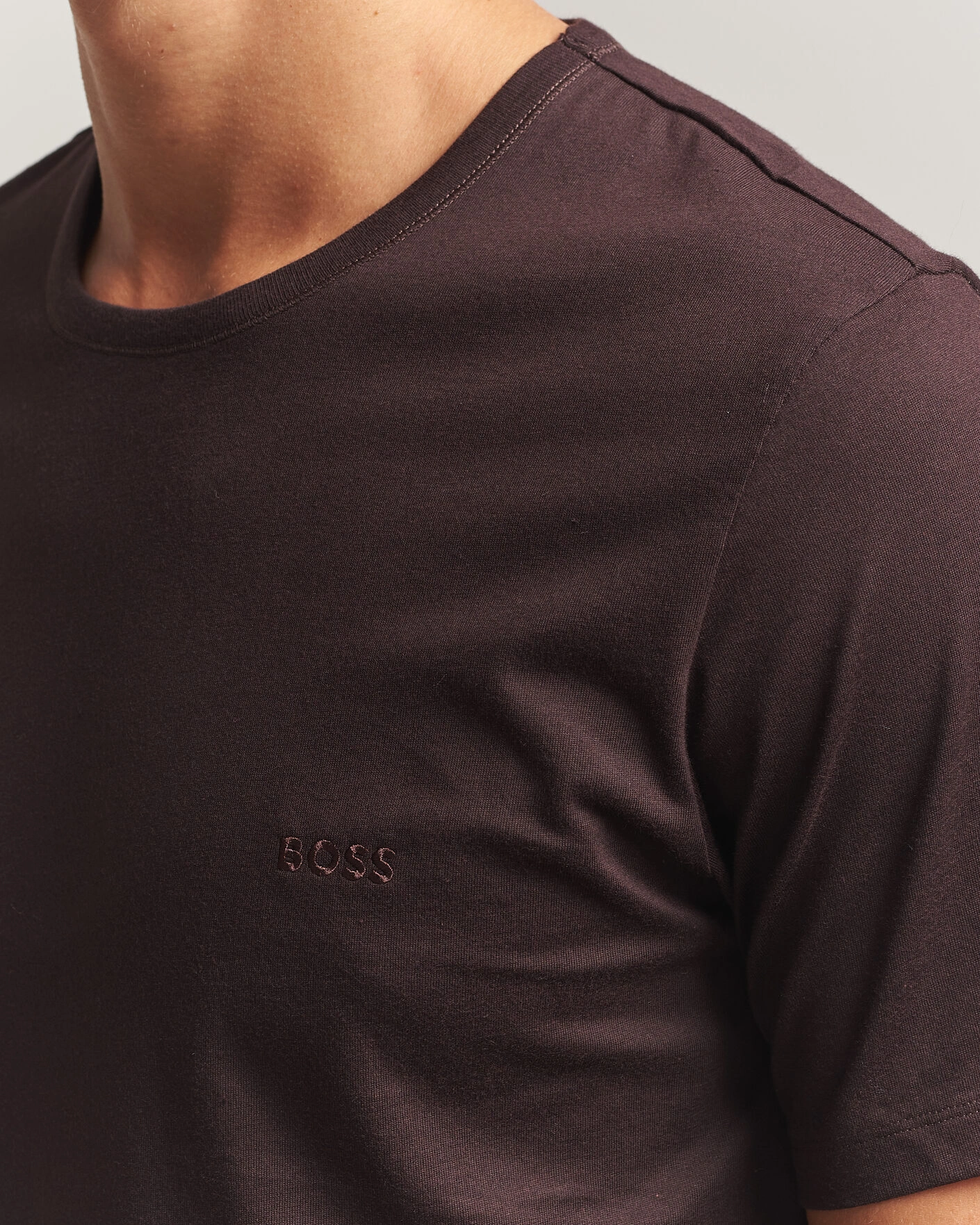 Herr | T-Shirts | BOSS BLACK | 3-Pack Crew Neck T-Shirt Brown/Blue/Navy