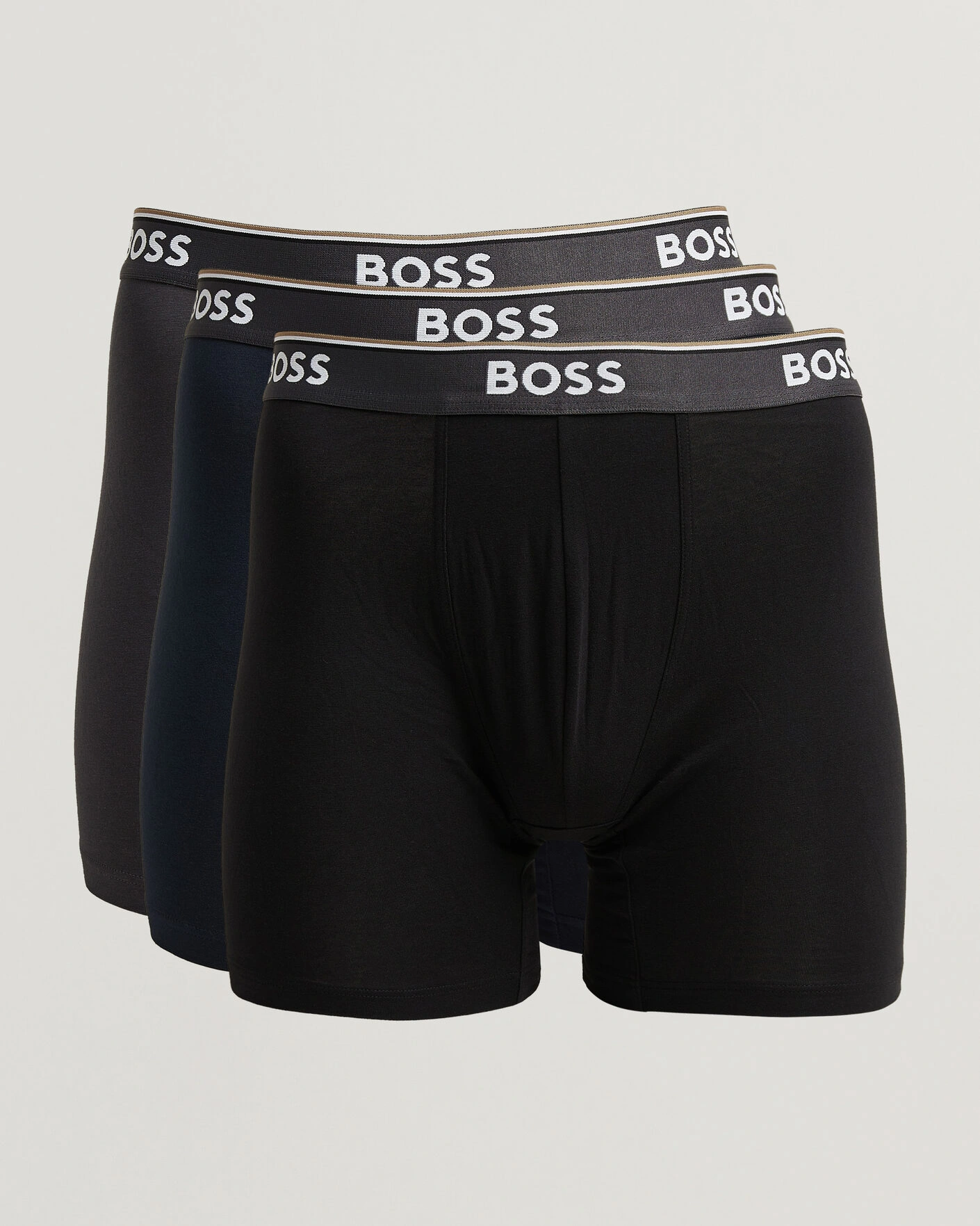 Herr | Underkläder | BOSS BLACK | 3-Pack Long Leg Boxer Black/Navy/Grey