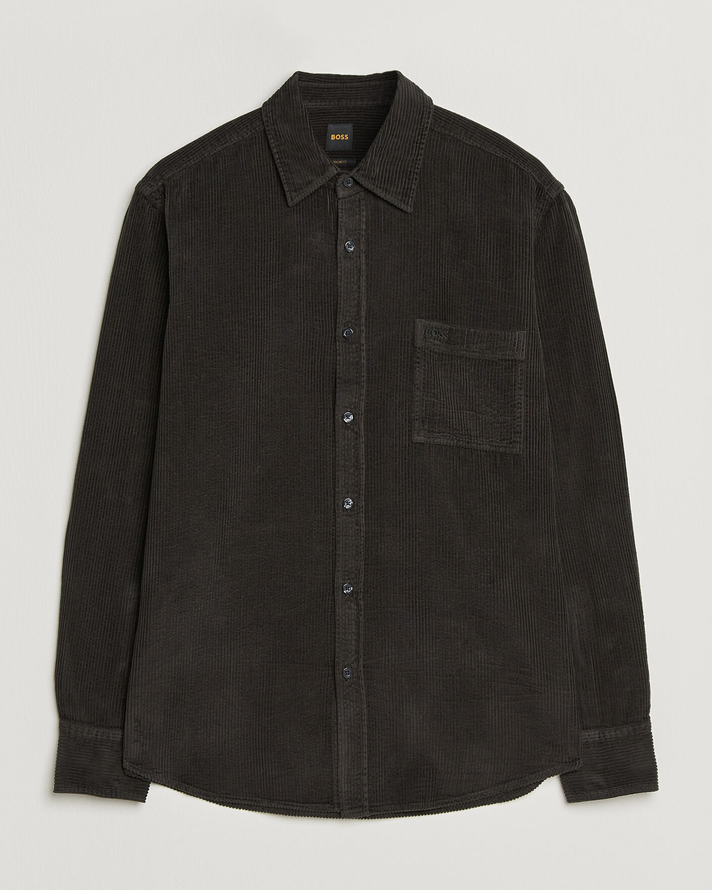 Herr | Skjortor | BOSS ORANGE | Relegant Corduroy Shirt Black