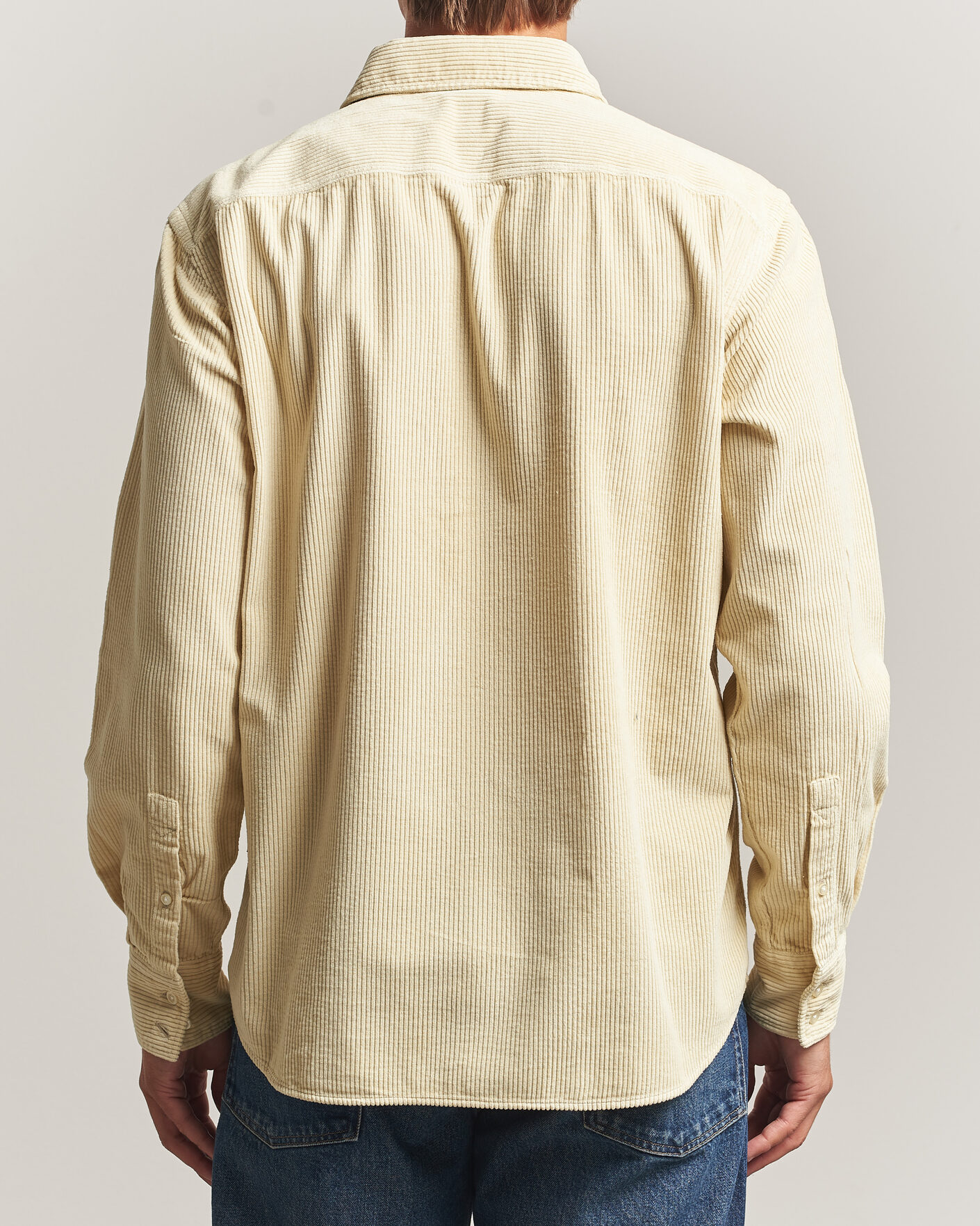 Herr | Skjortor | BOSS ORANGE | Relegant Corduroy Shirt Light Beige