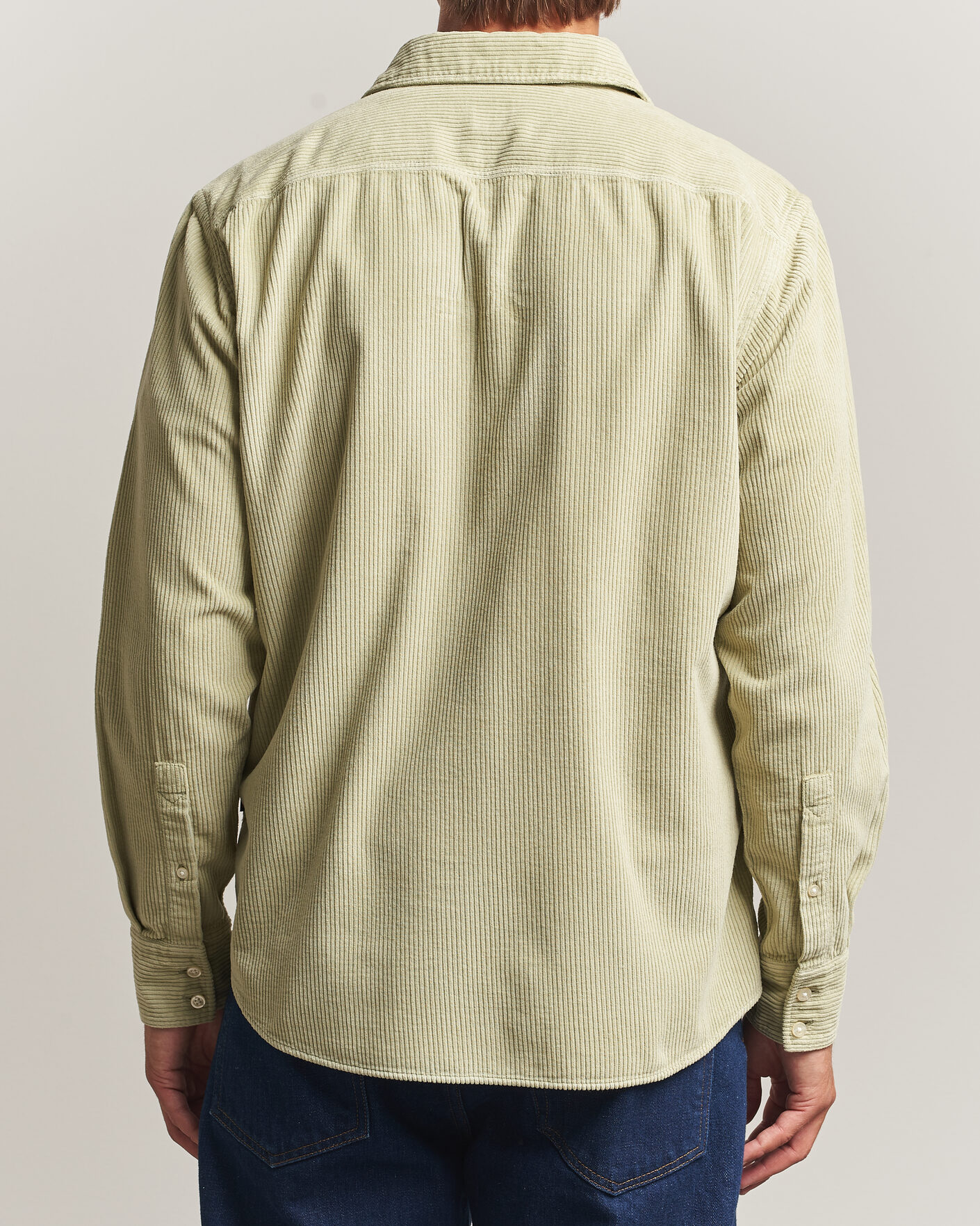 Herr | Skjortor | BOSS ORANGE | Relegant Corduroy Shirt Open Green